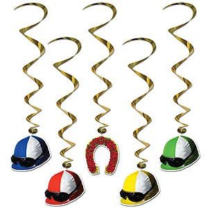 Melbourne Cup Jockey Horse Shoe Whirls