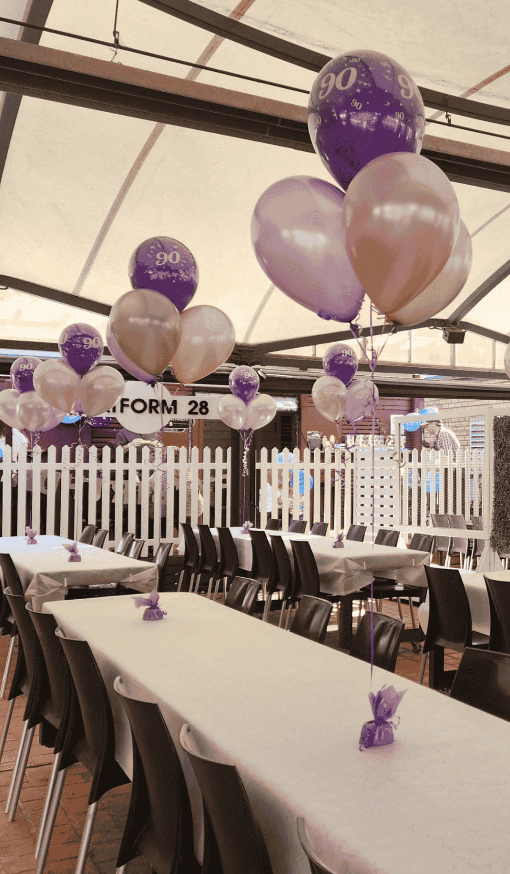 Cake Table Balloon Bouquet Helium Filled Arrangement