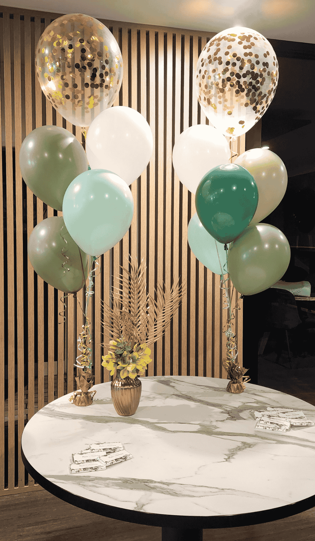 Helium Balloon Bouquet Confetti Filled 40cm Table Centrepiece