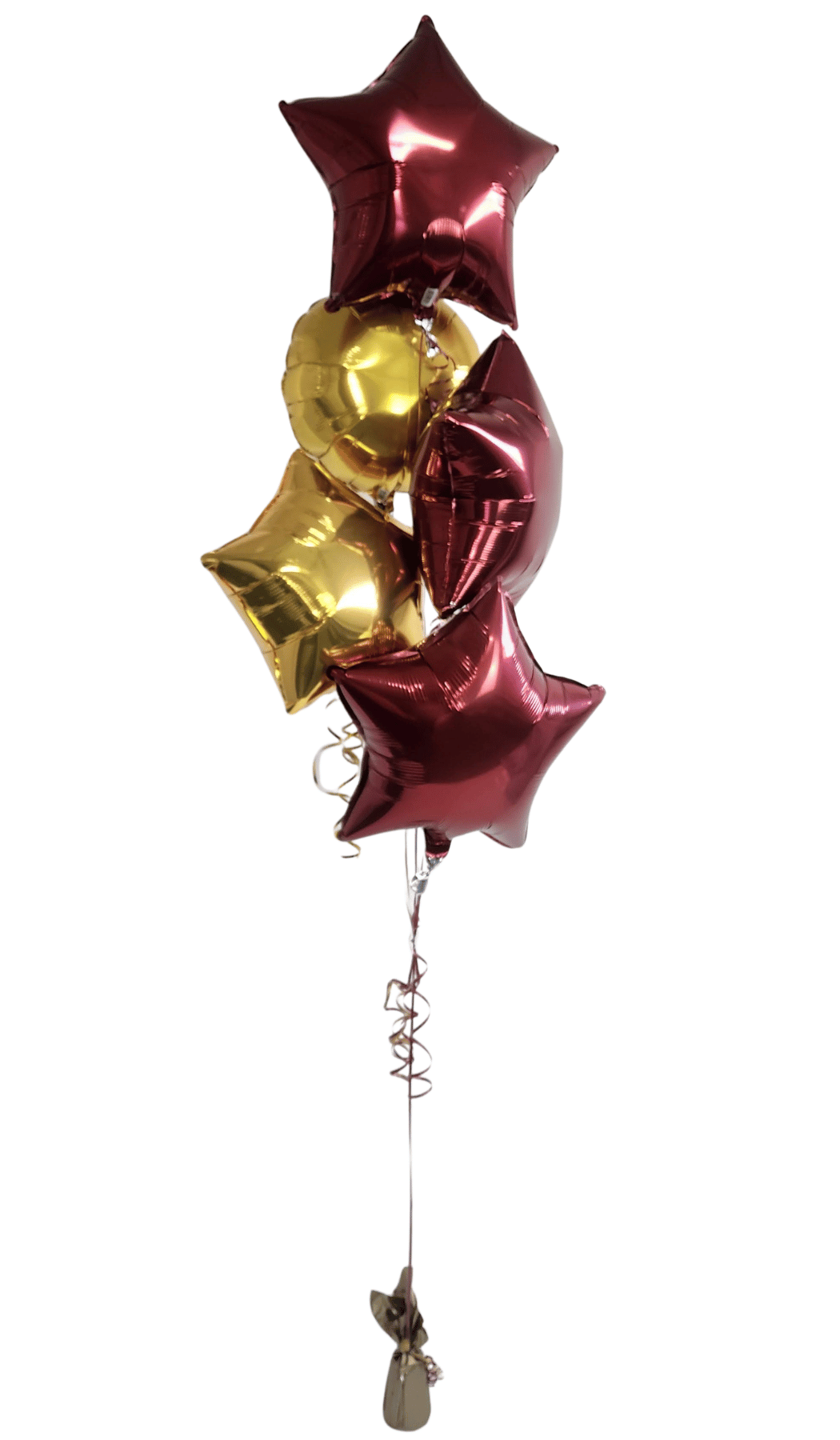 Foil Balloon Bouquet helium filled stars hearts circles