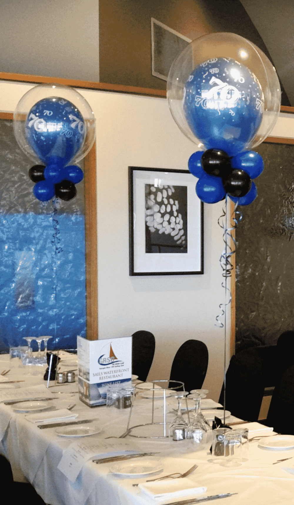 Bubble Balloon Double Collar Table Centrepiece Party Decoration