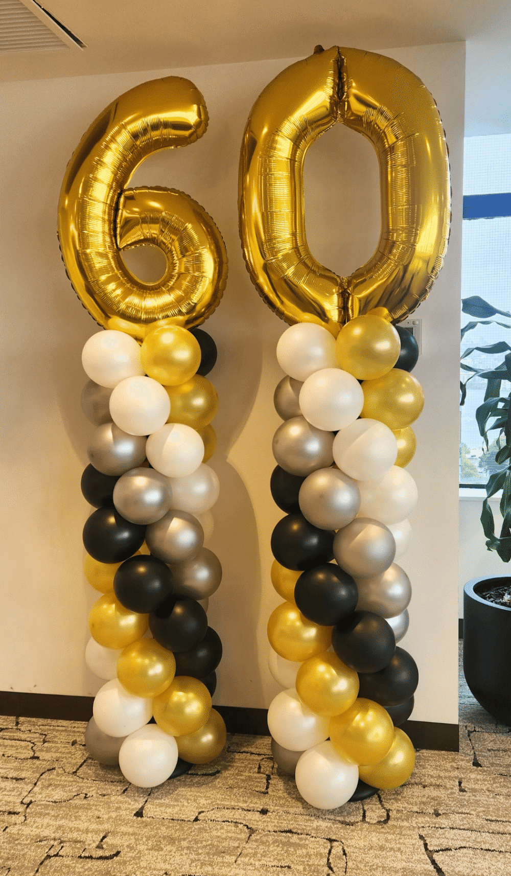 Balloon Columns Garland Large Foil Numbers Milestone Birthday