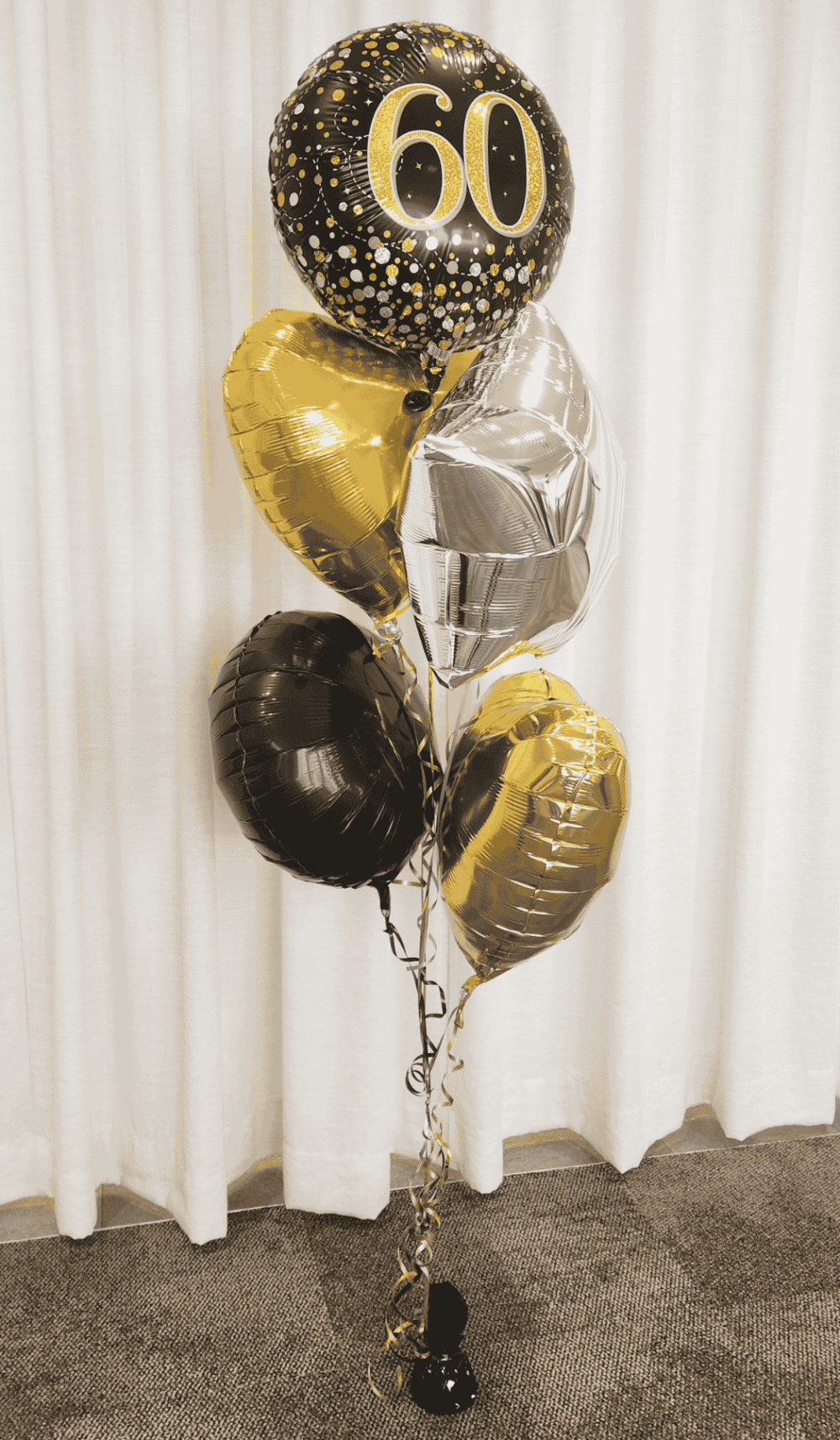 Foil Balloon Bouquet Helium Filled Arrangement