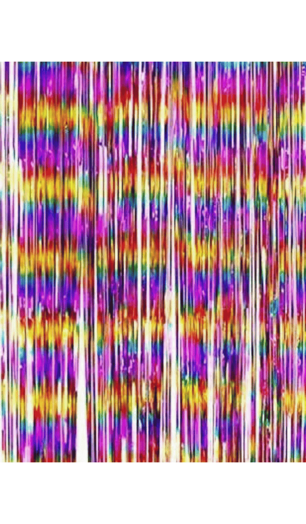 Foil Door Curtain Party Decoration Multi Colours Rainbow
