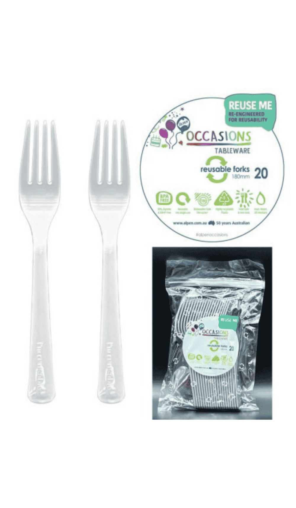 Cutlery Plastic Party Catering Forks Silver