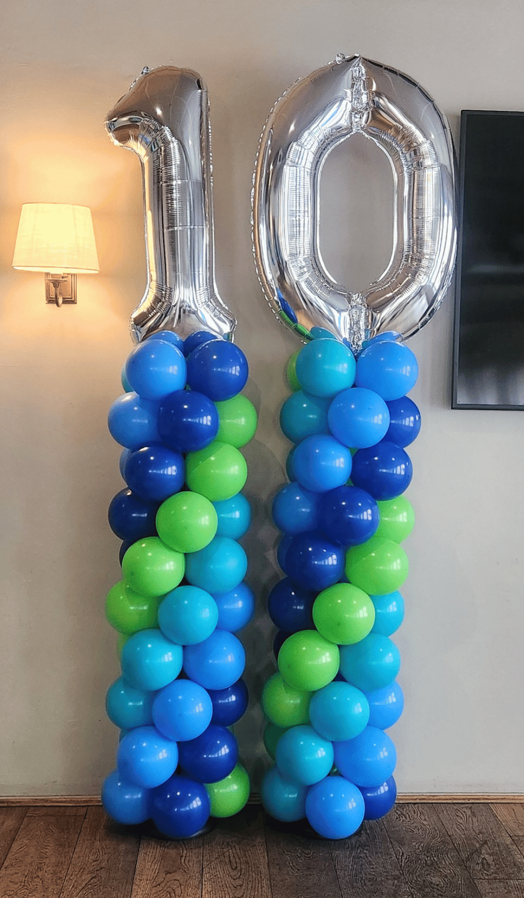 Garland Balloon Columns Foil Numbers