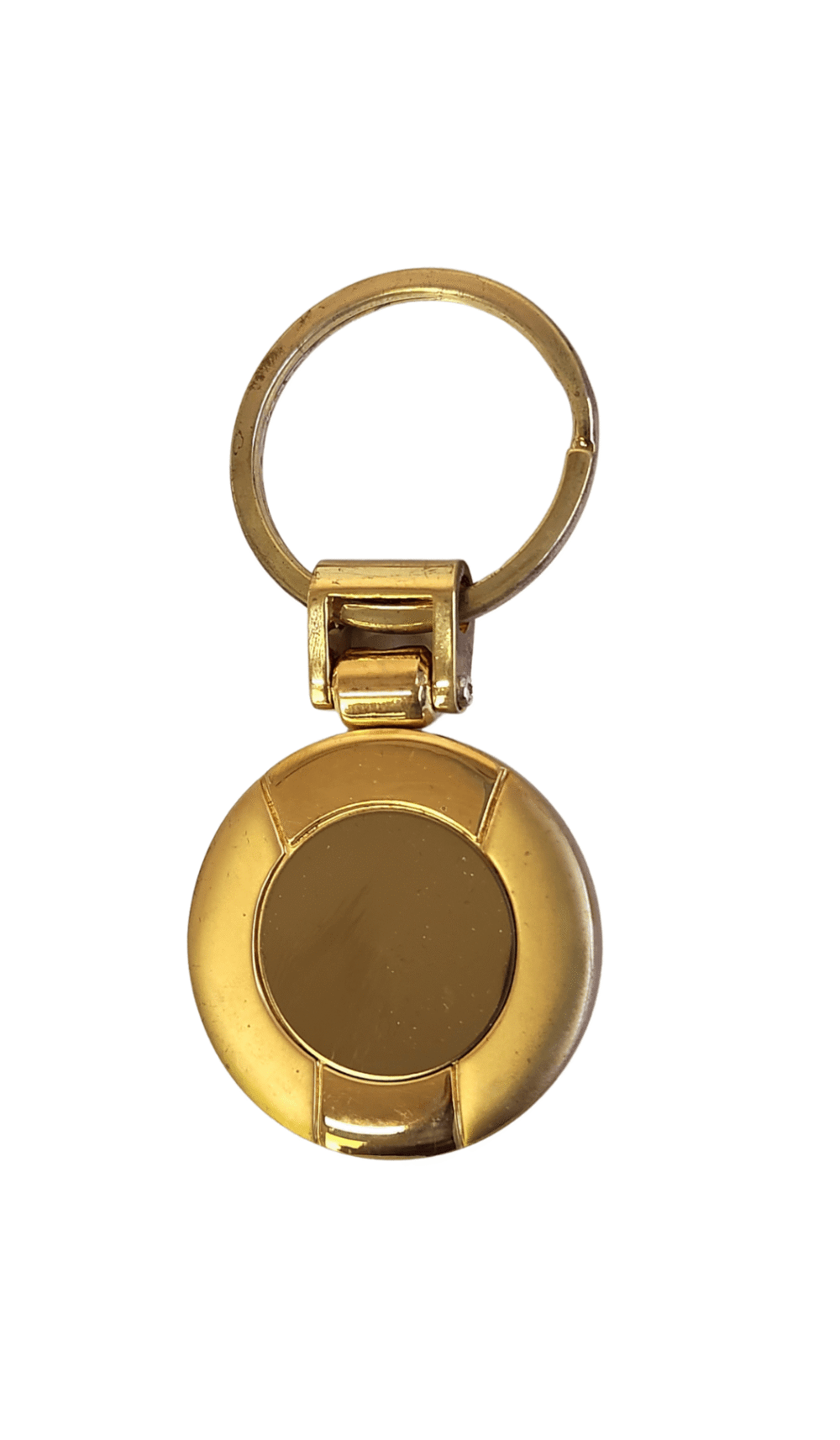 Keyring Round Gold Engravable