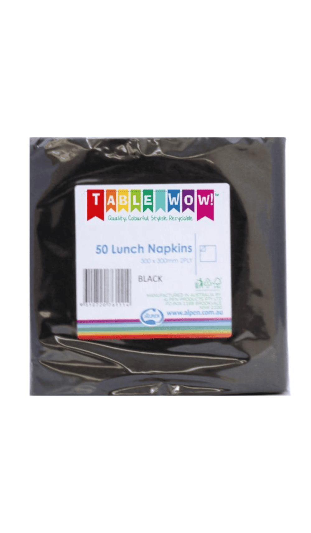 Lunch Napkins Black