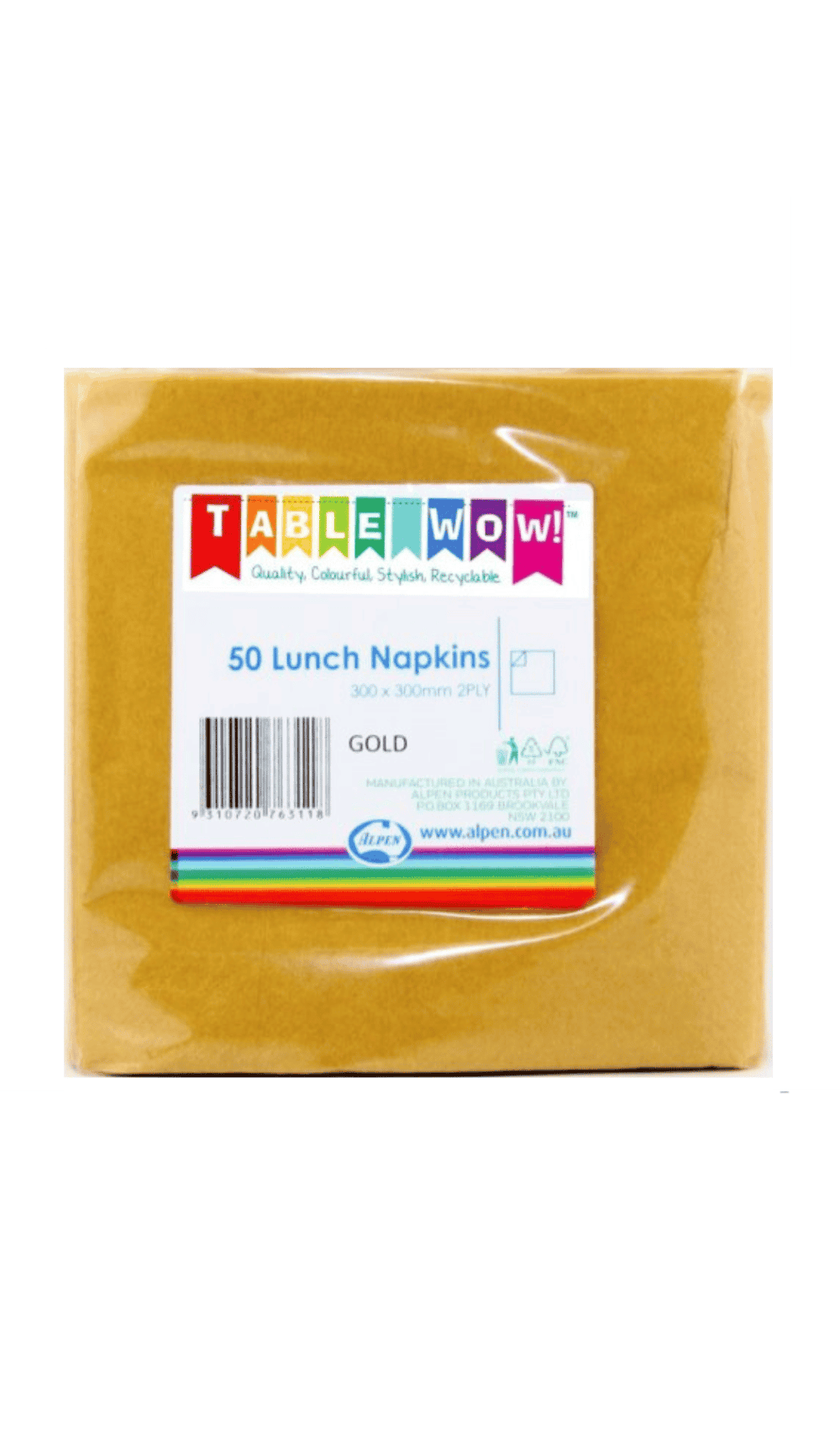 Lunch Napkins Gold