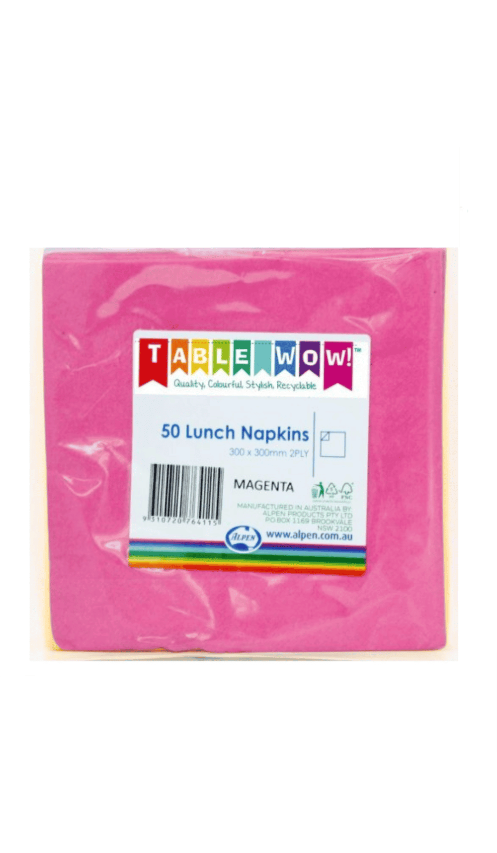 Lunch Napkins Hot Pink