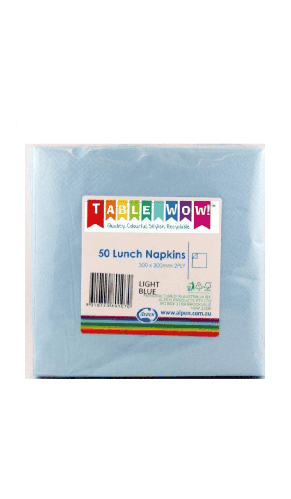 Lunch Napkins Light Blue