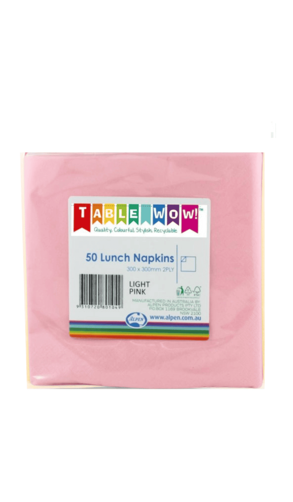 Lunch Napkins Light Pink