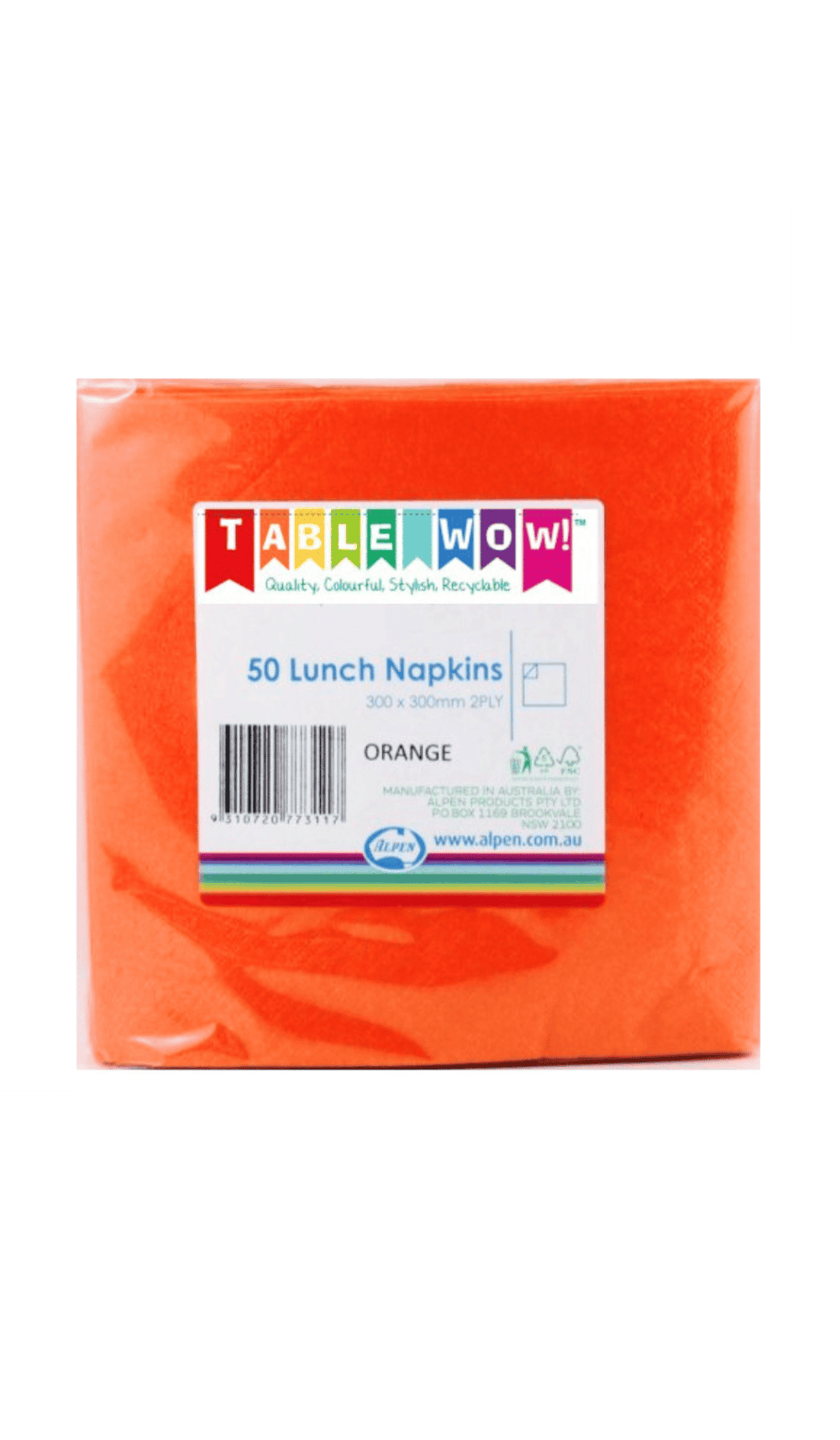 Lunch Napkins Orange