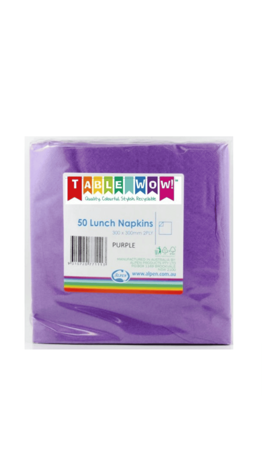 Lunch Napkins Purple