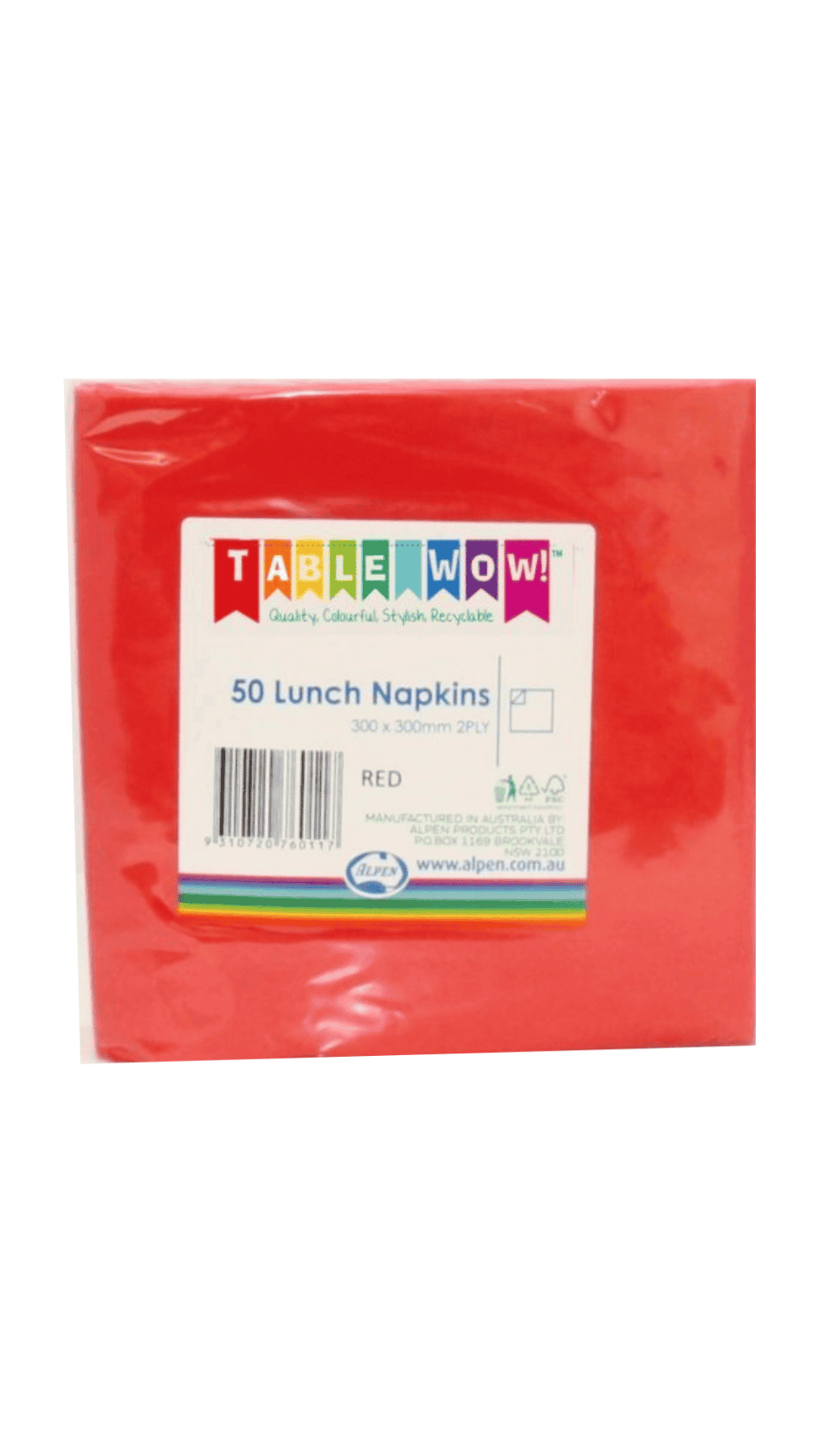 Lunch Napkins Red