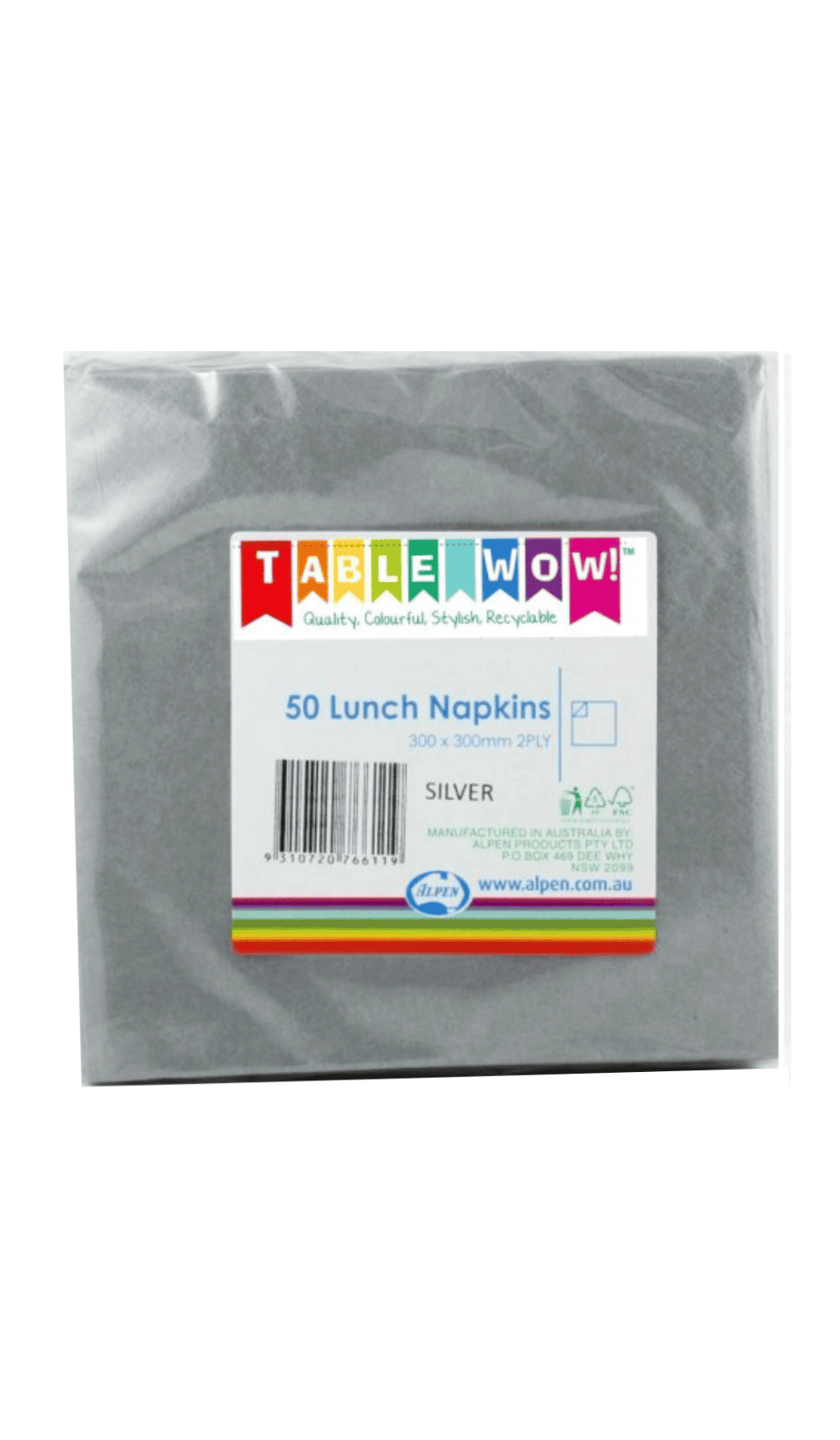 Lunch Napkins Silver
