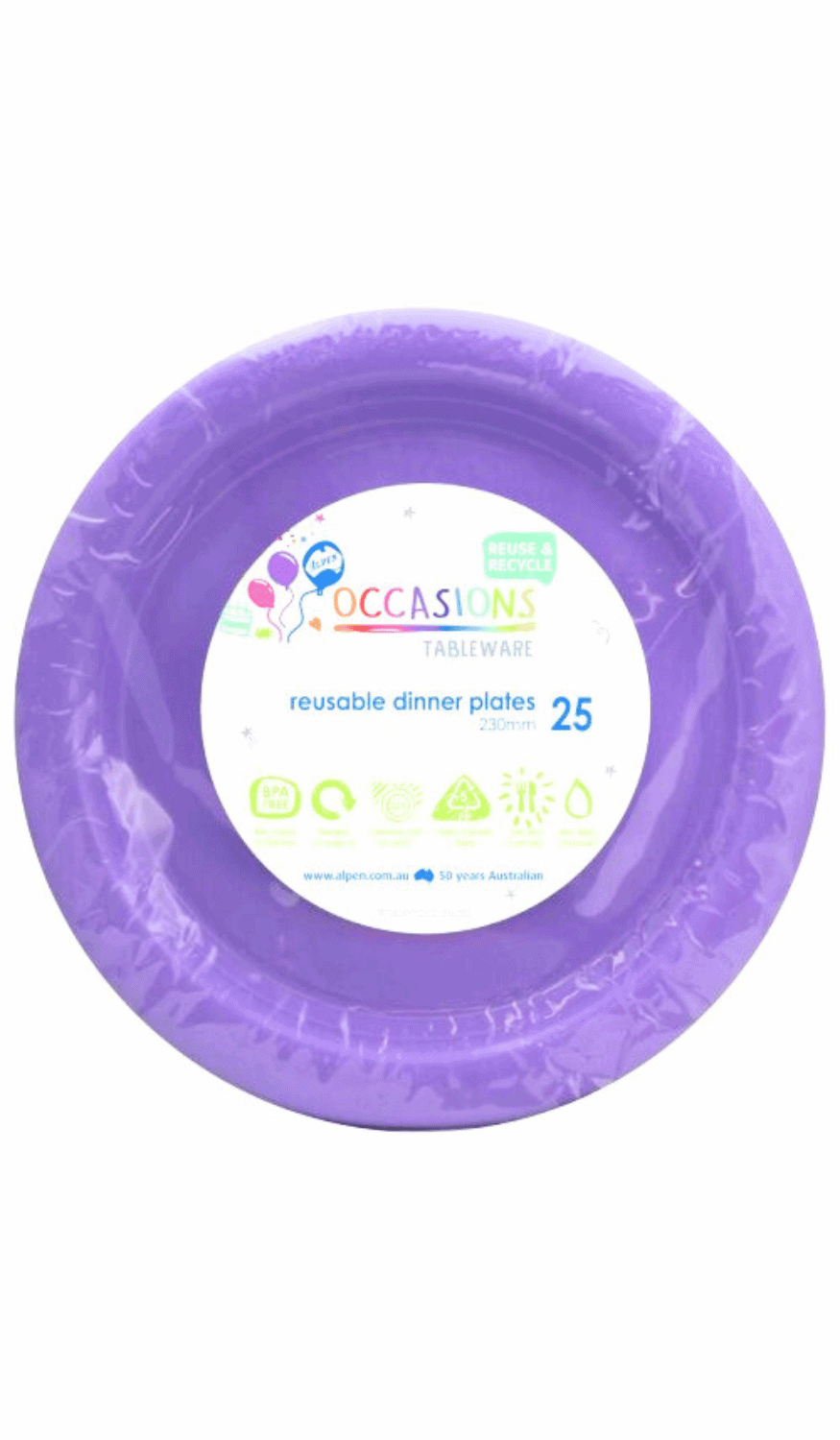 Plates Dinner Lavender Lilac