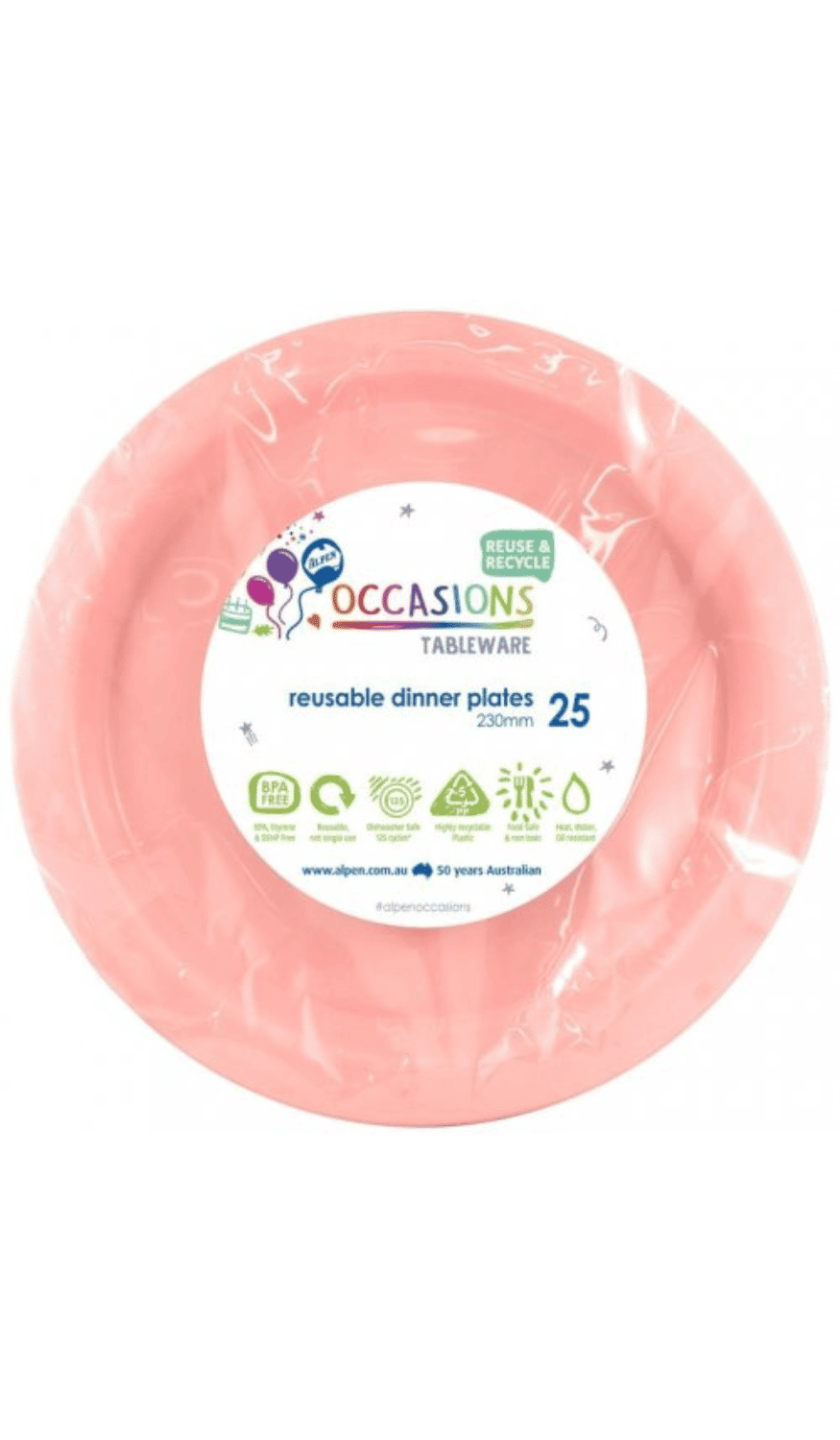 Plates Dinner Light Pink