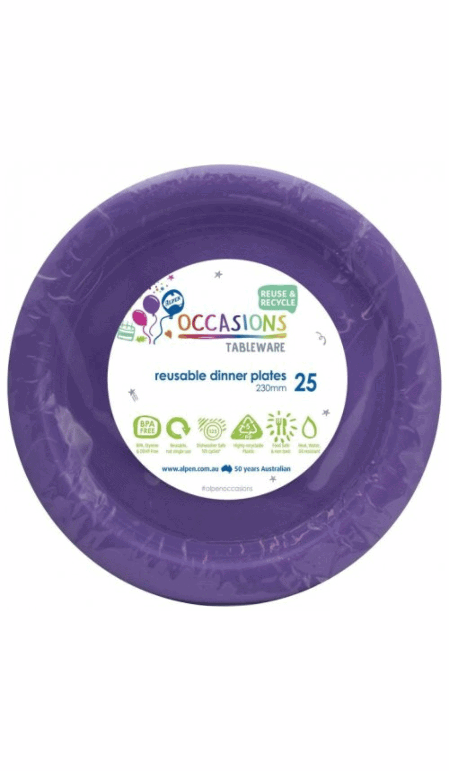 Plates Dinner Purple