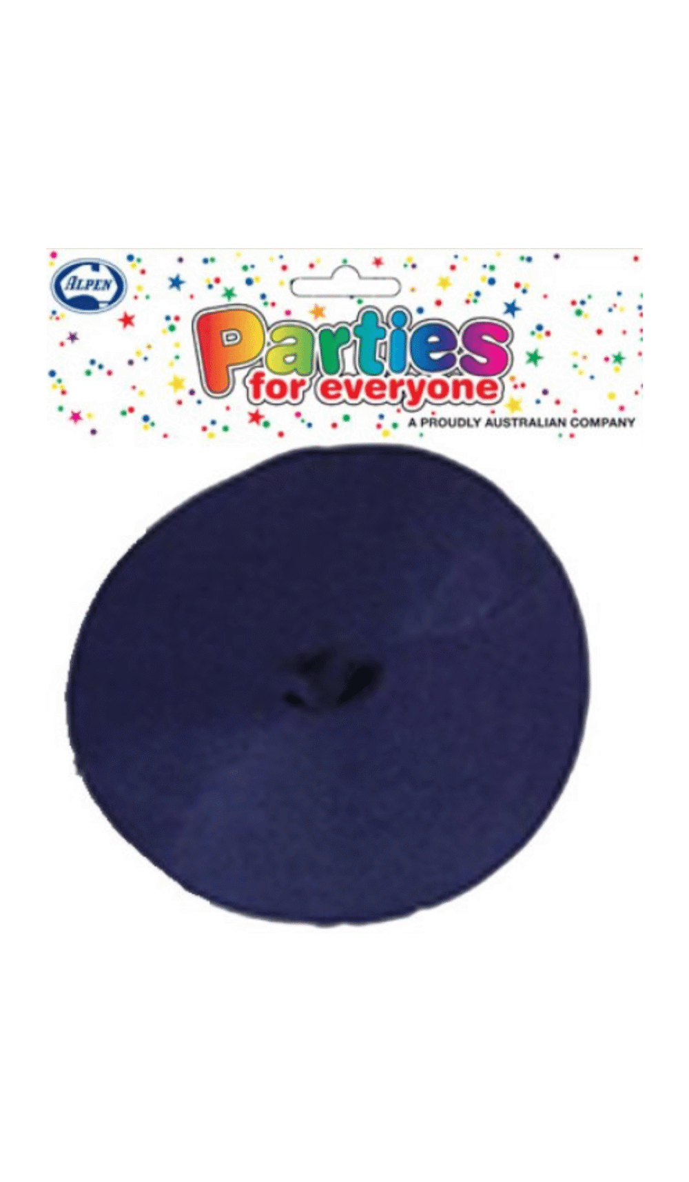 Crepe Streamer Roll Navy Blue