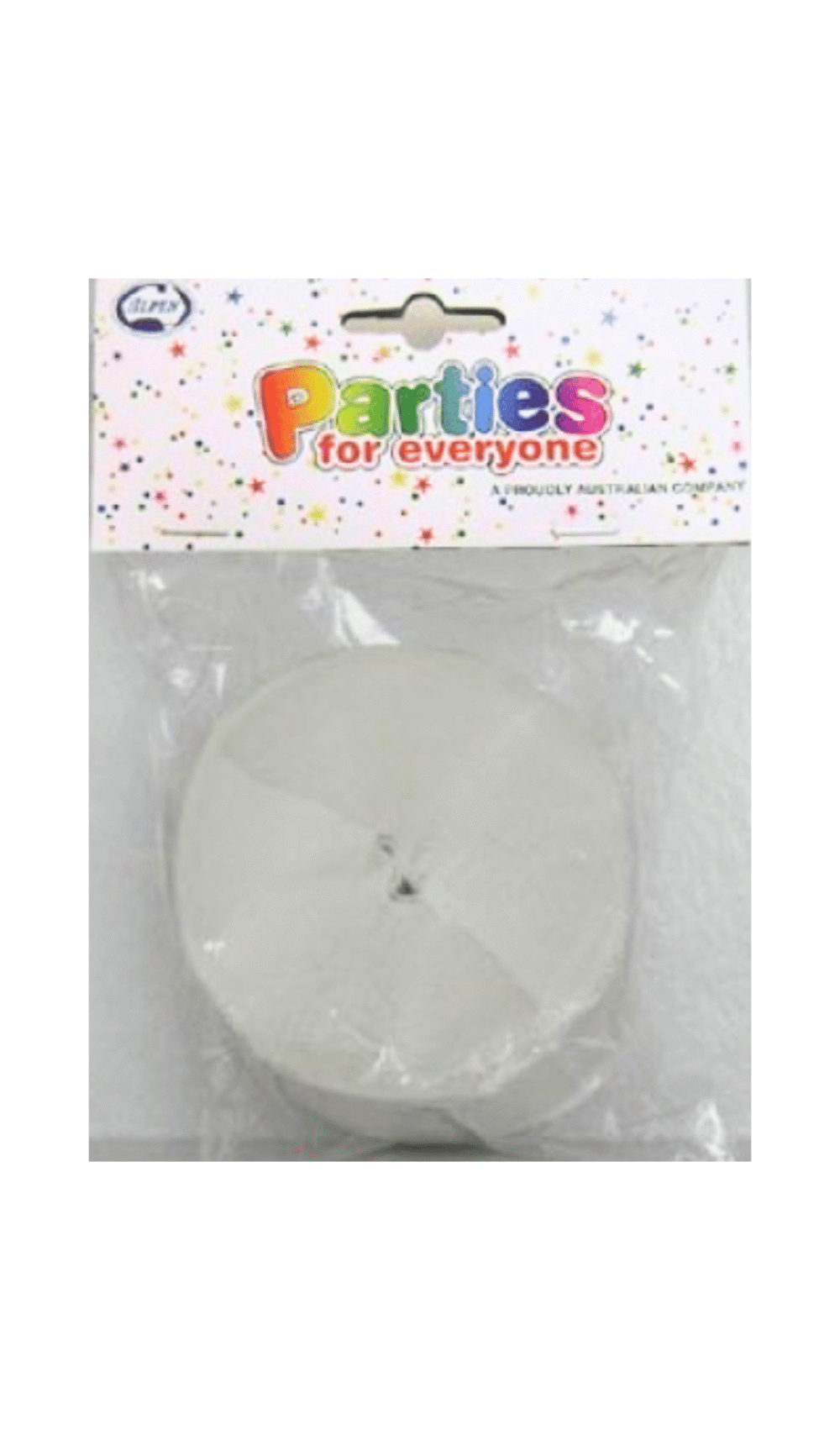 Streamers Crepe Roll White