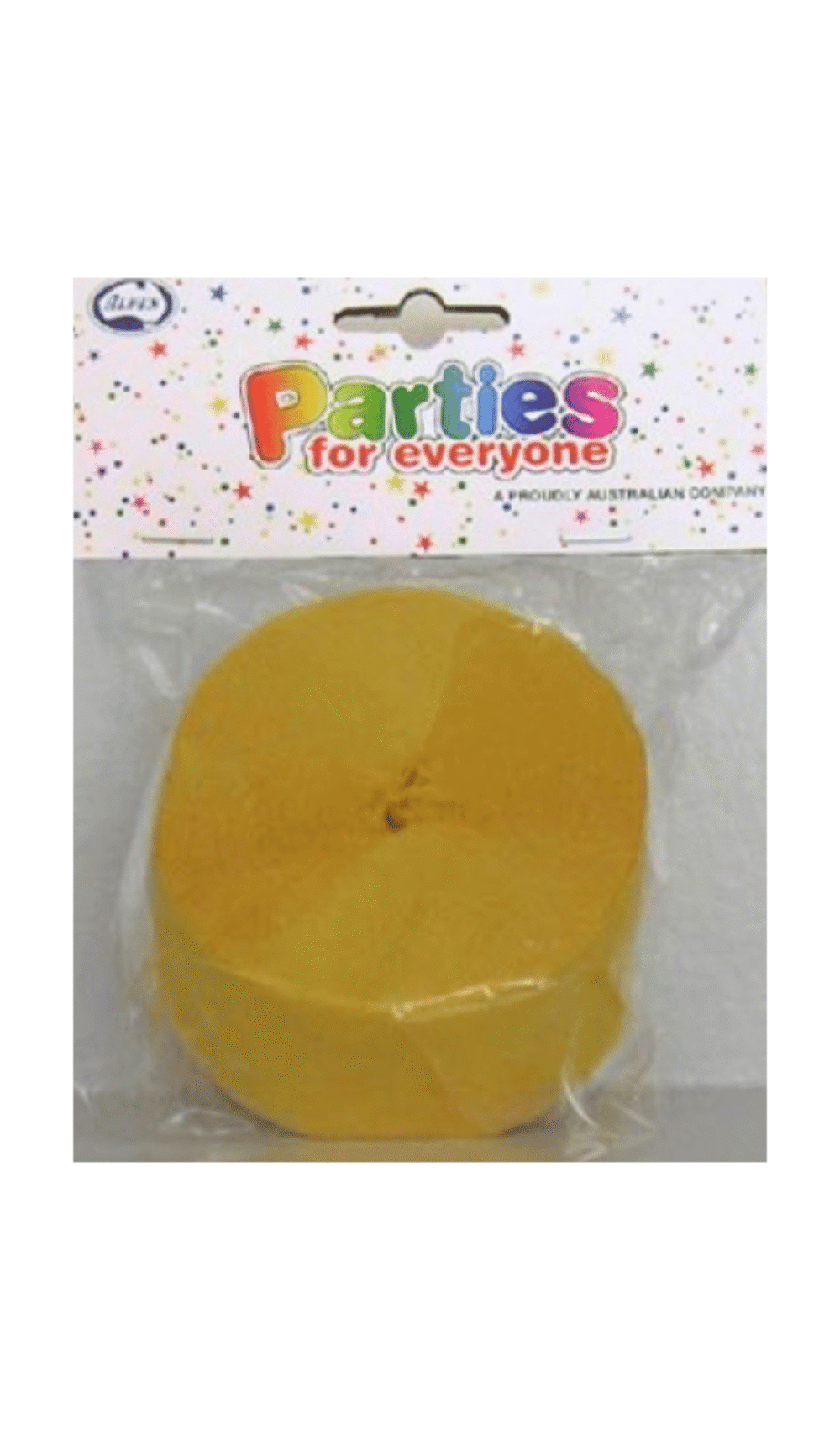 Streamers Crepe Roll Yellow