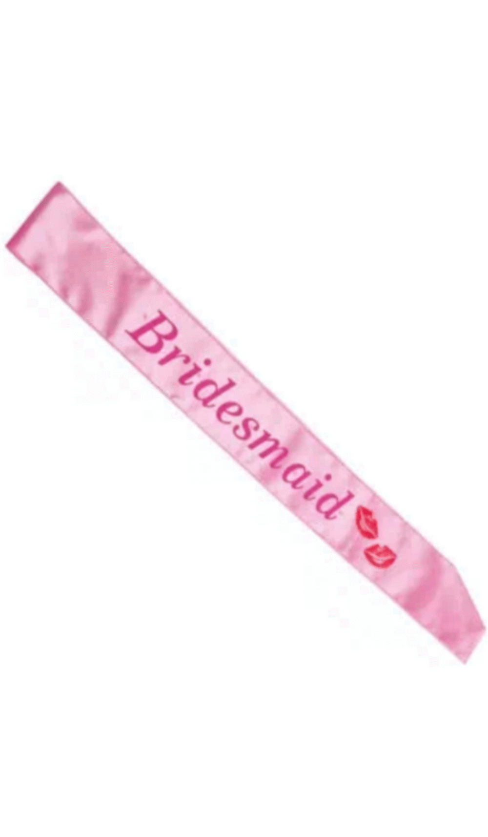 Bridesmaid light pink sash hot pink lettering flashing lights hens party