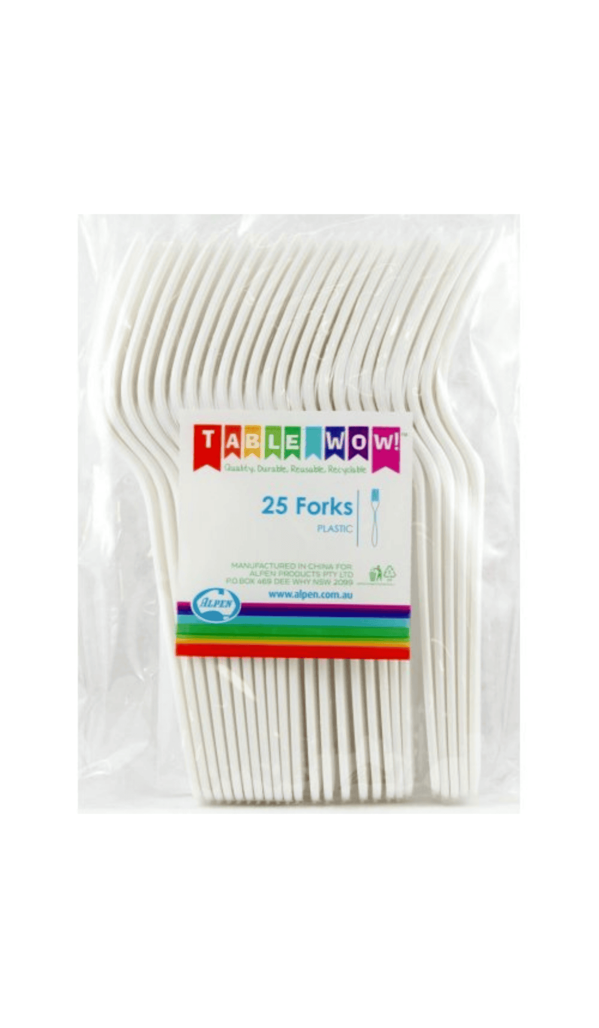 Cutlery Forks White