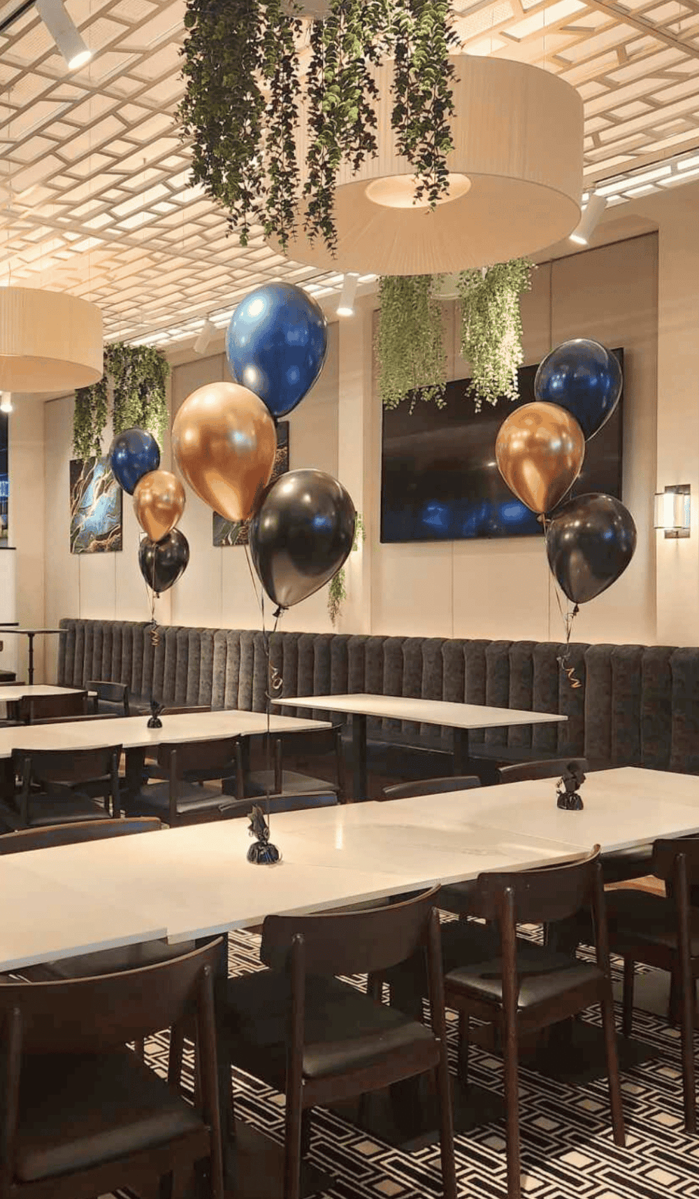 Helium Filled Table Centrepiece Balloon Bouquet