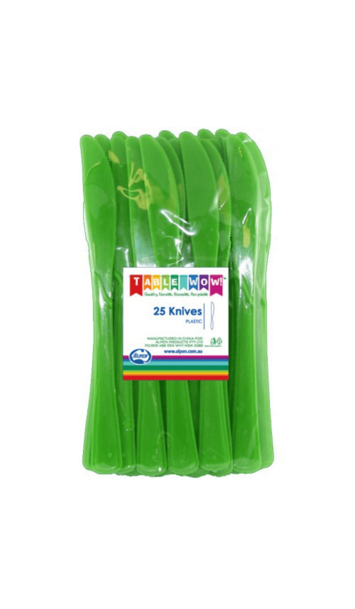 Cutlery Knives Lime Green