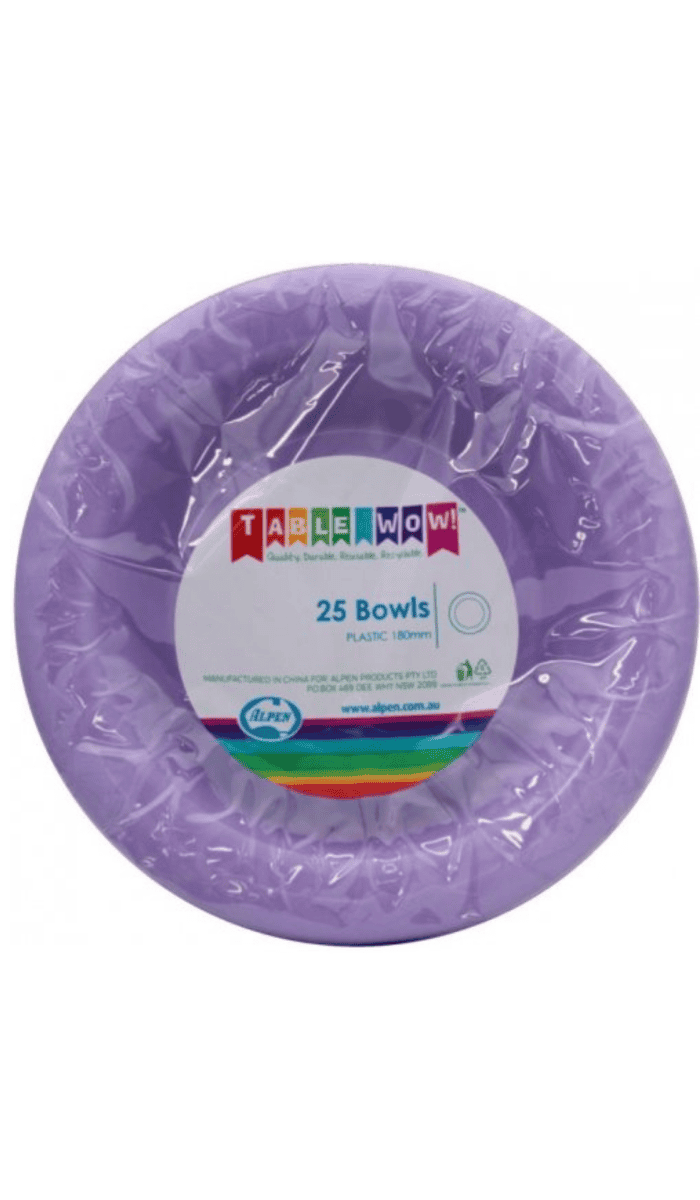 Bowls Plastic Lavender Lilac