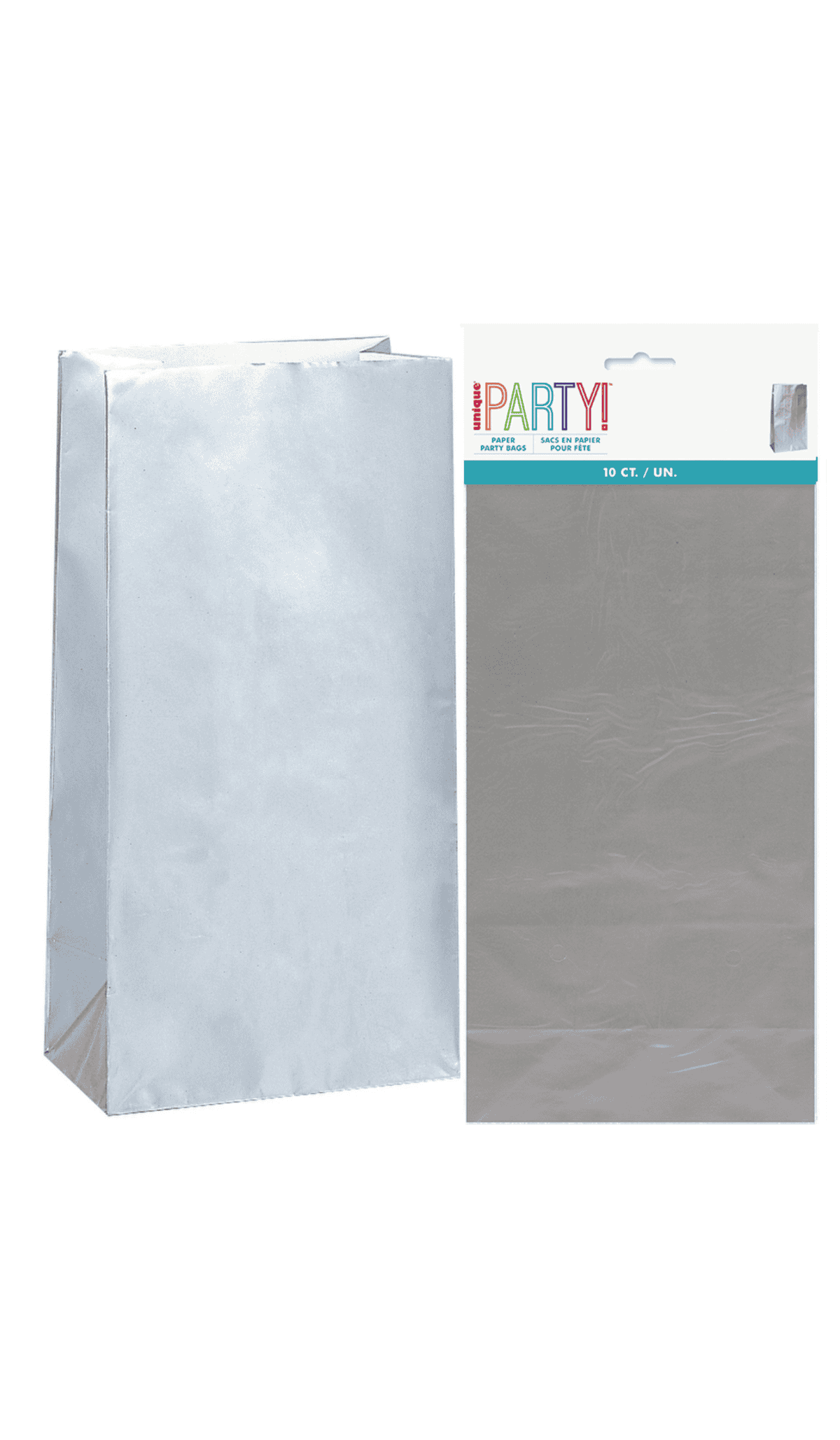 Loot Bags Paper Silver