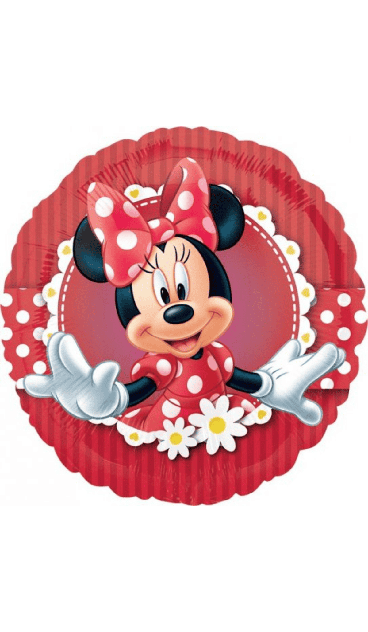 Minnie Mouse Foil Balloon Red