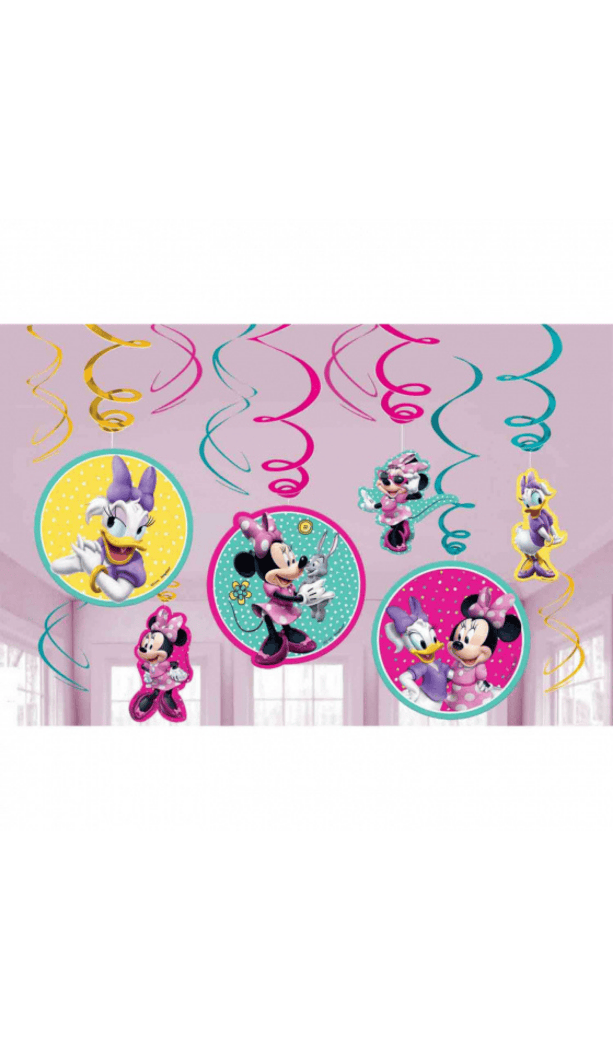 Minnie Mouse Swirl Decorations