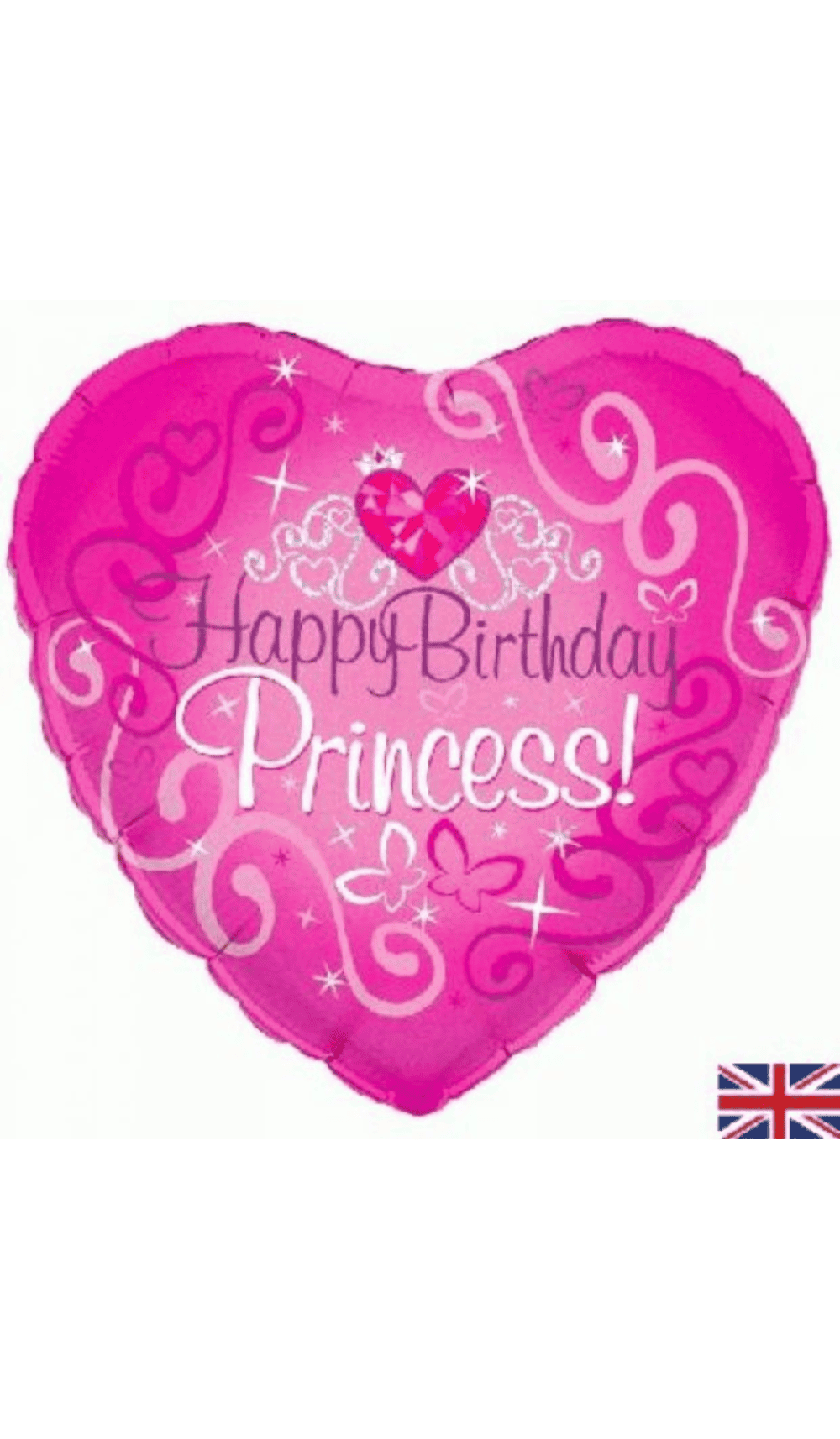 happy birthday princess foil balloon