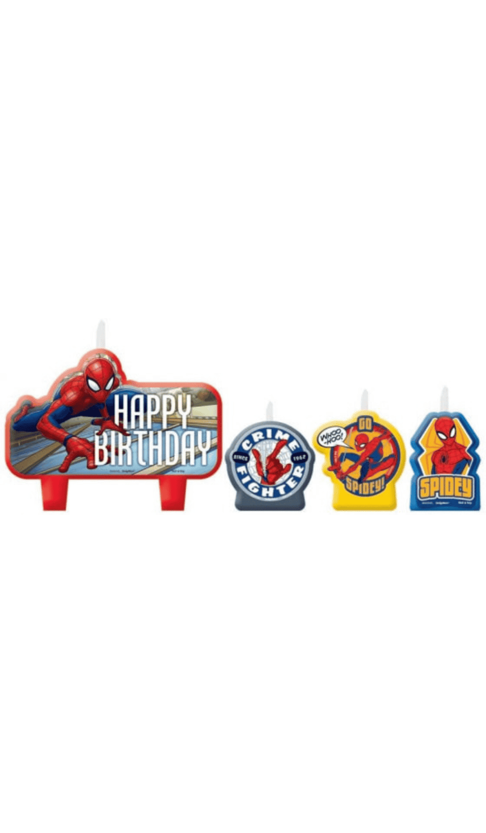 Spiderman Set Cake Candles
