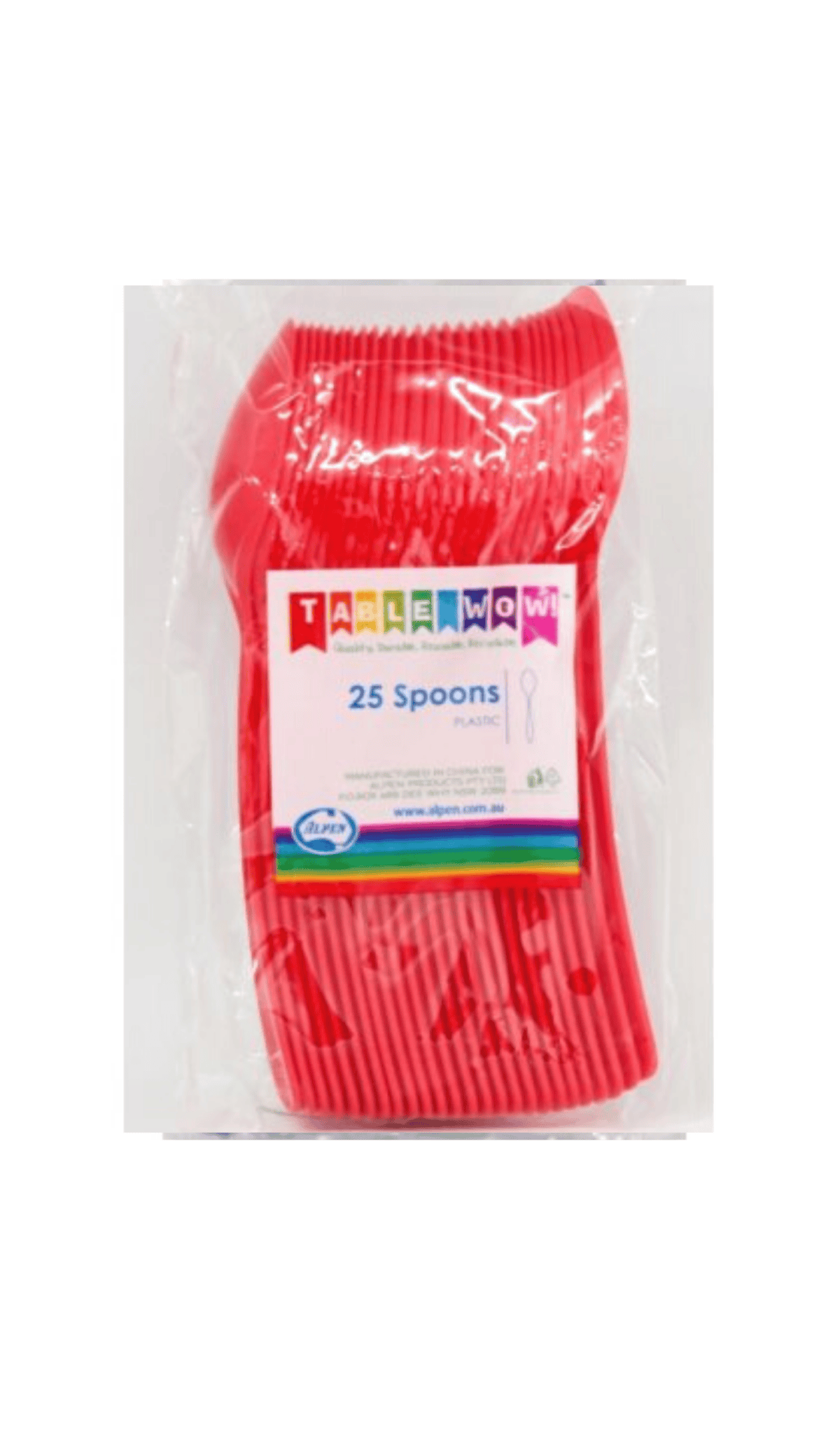 Cutlery Spoons Red