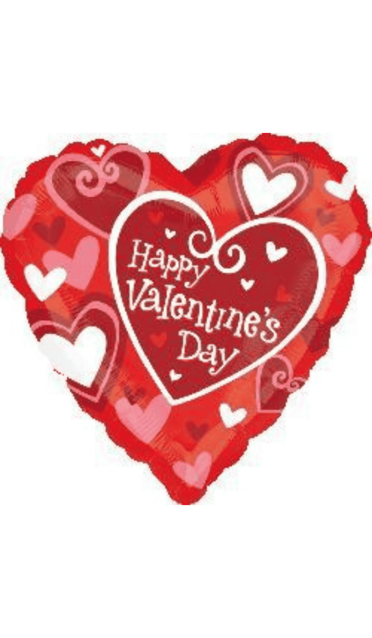 Valentine's Day Foil Balloon Swirls