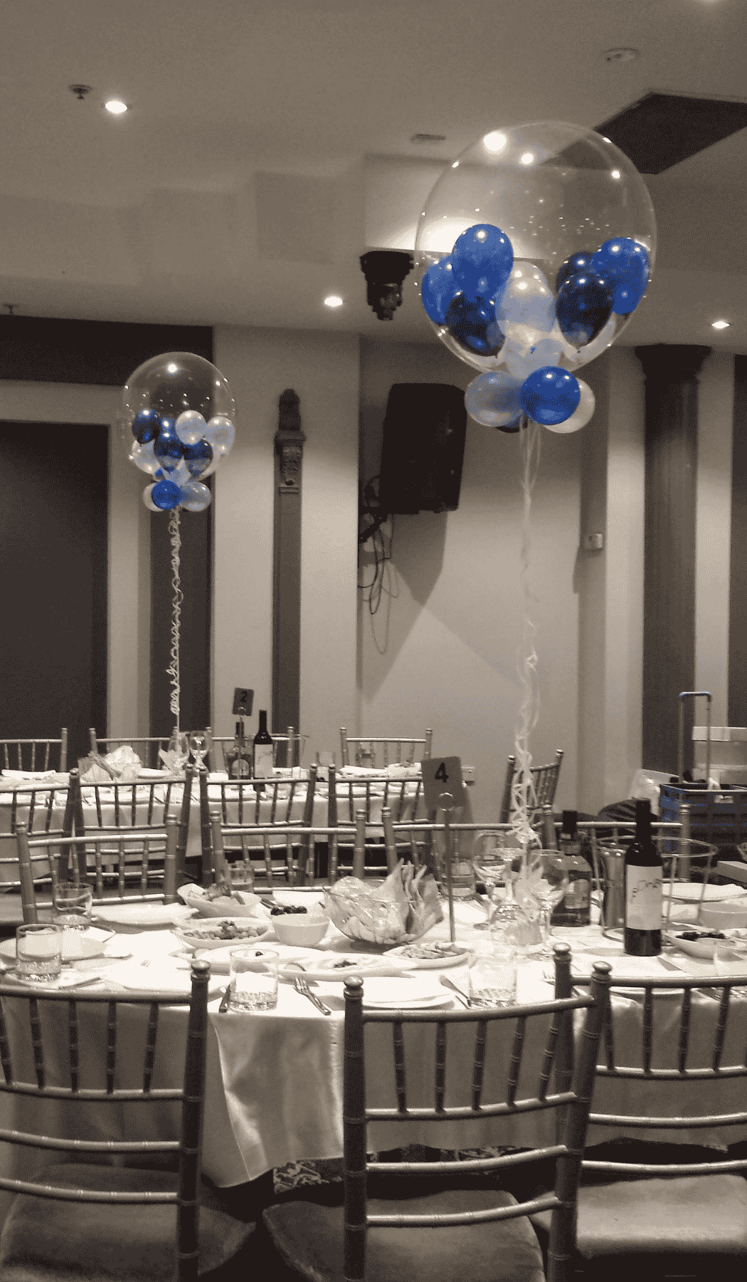 Clear 55cm Bubble Gumball Balloon Helium filled
