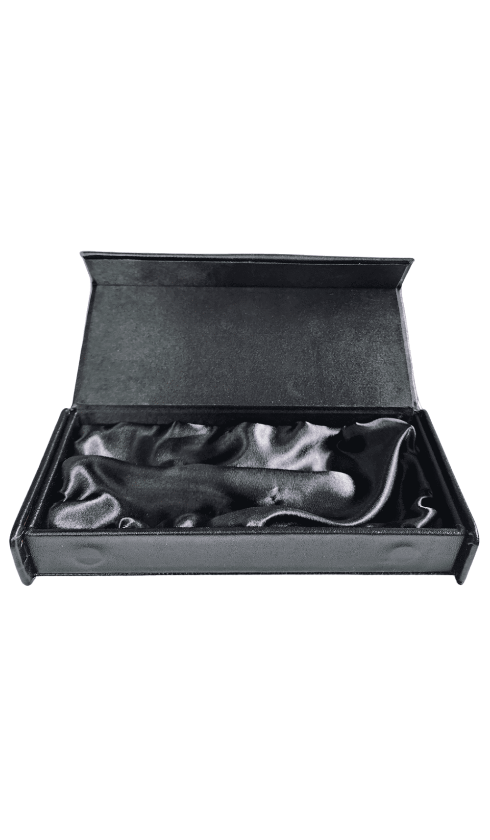 Leather Look Double Pen Box Satin lining