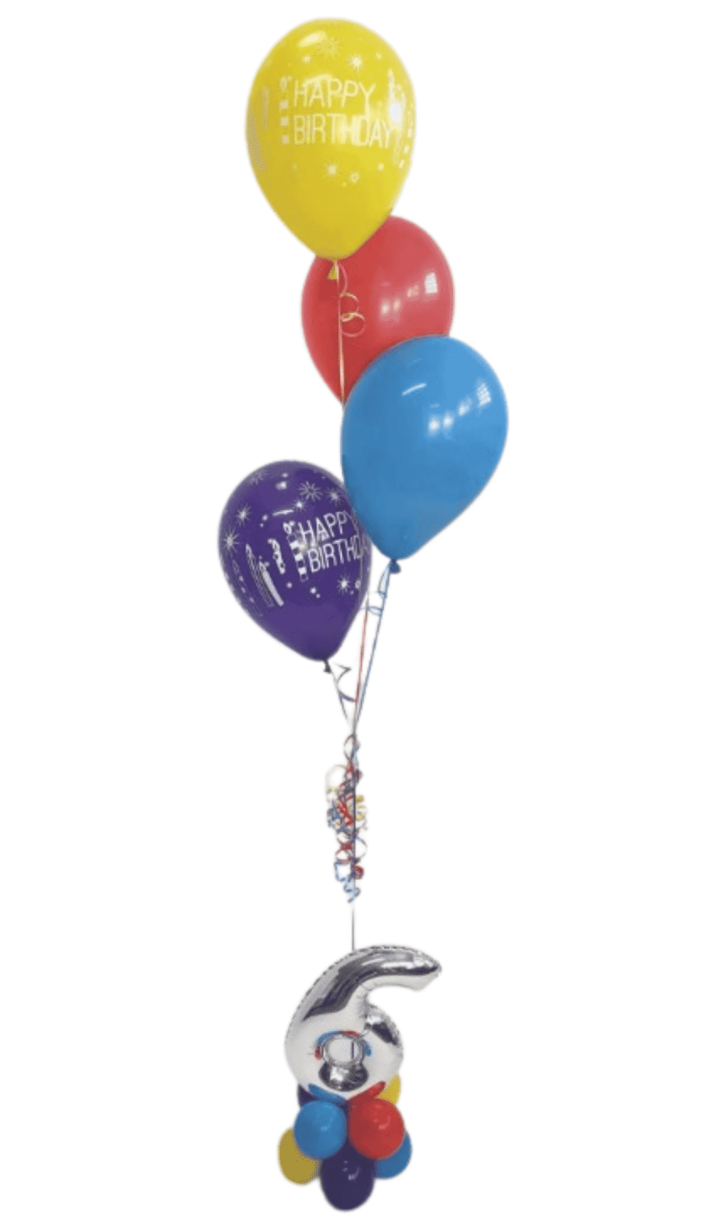 Midi Number Age Helium Balloon Bouquet