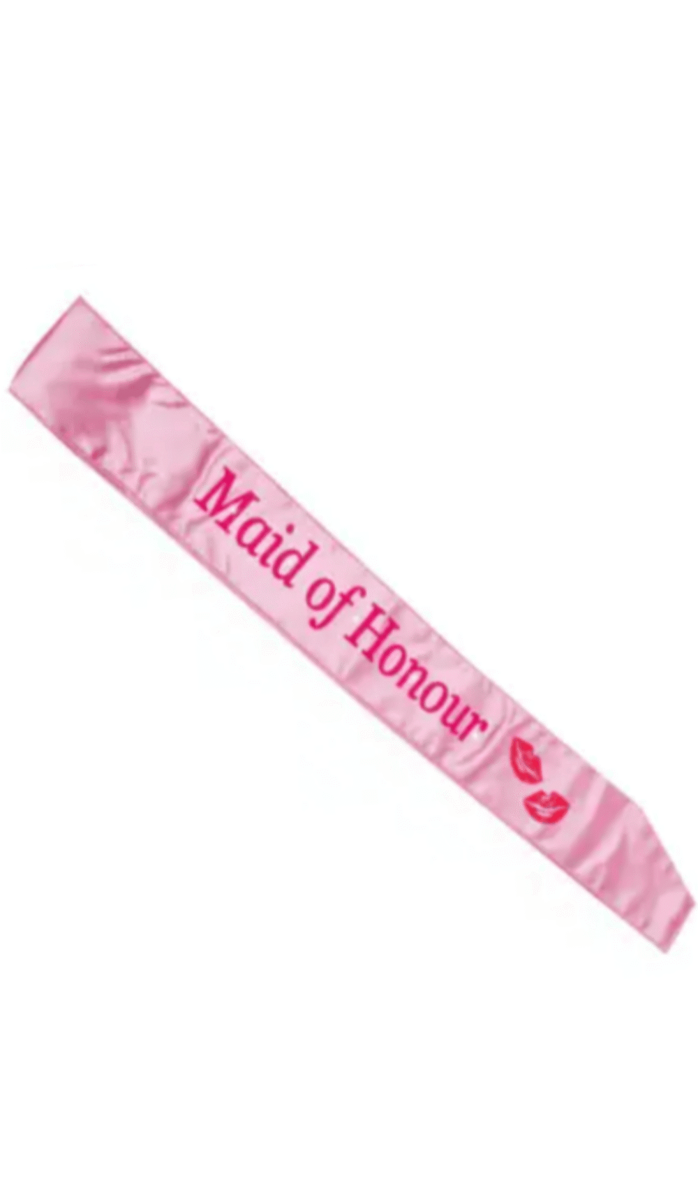 Maid of Honour light pink sash hot pink lettering flashing lights hens party