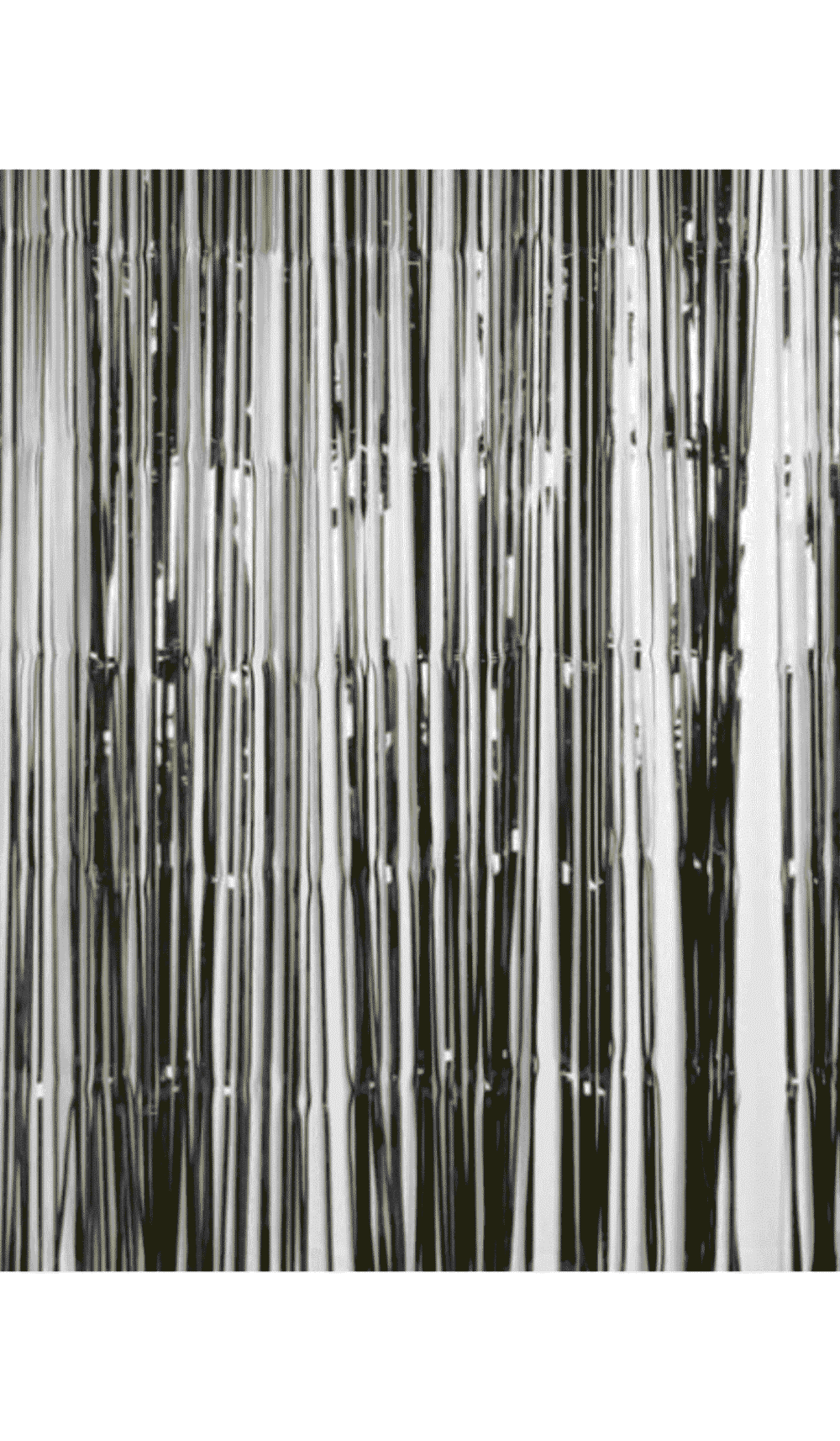 Foil Door Curtain Party Decoration Metallic Black