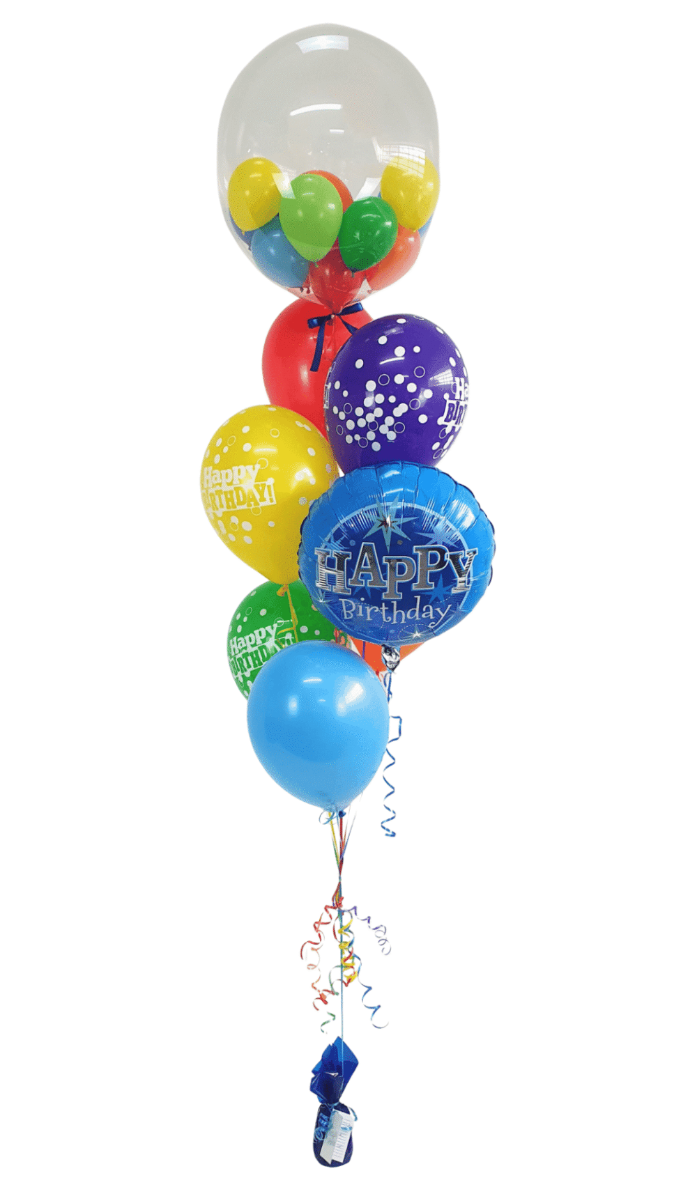 Gumball Sparkle helium balloon bouquet