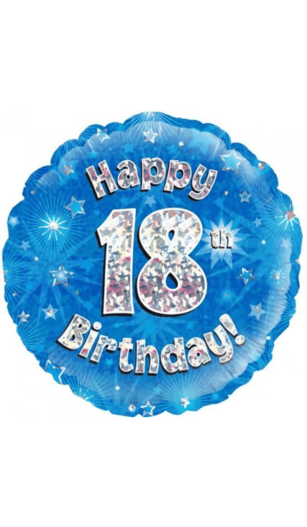18th Birthday Blue Foil Balloon