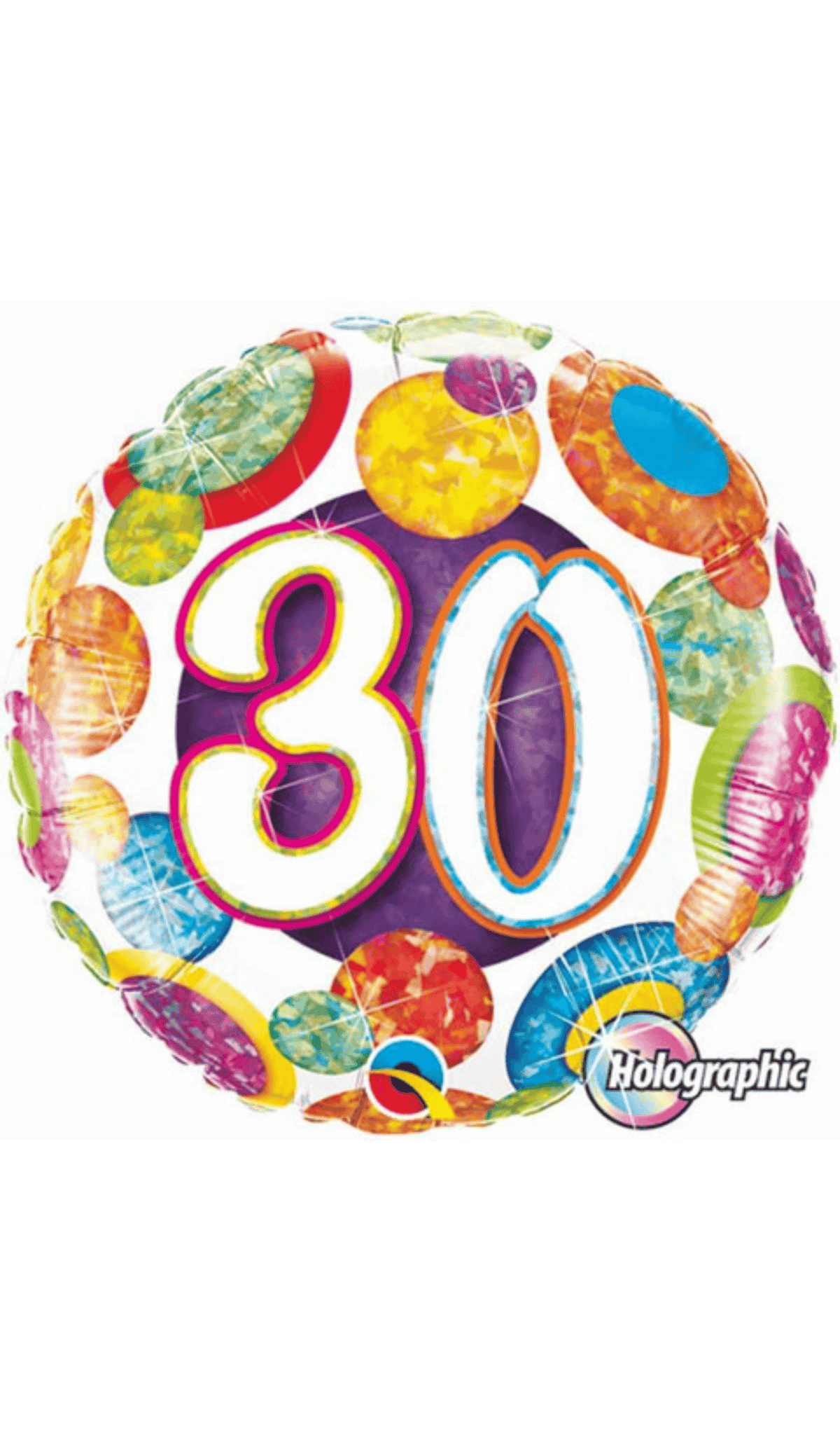 30th Dots Foil Balloon