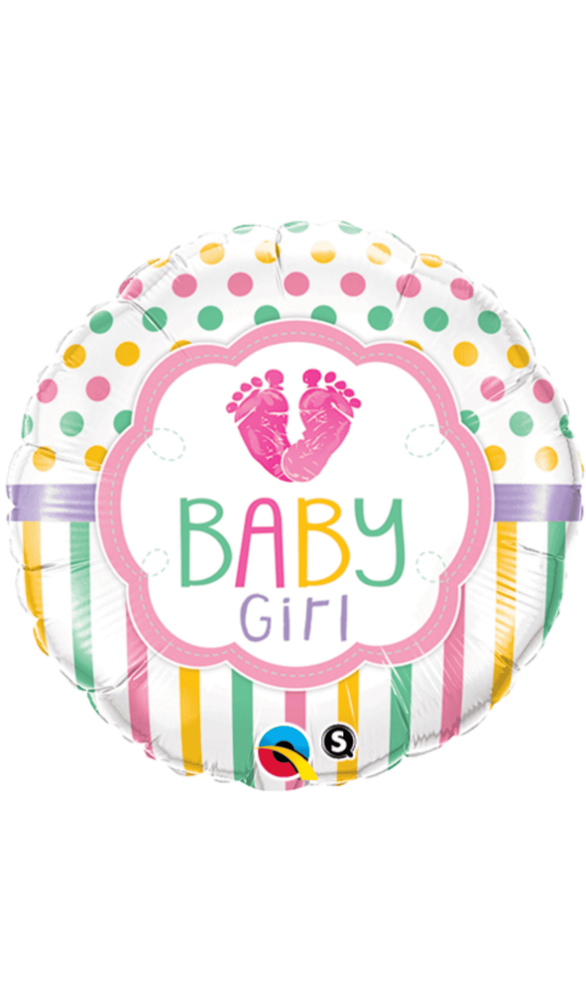 Baby Girl Feet Foil Balloon
