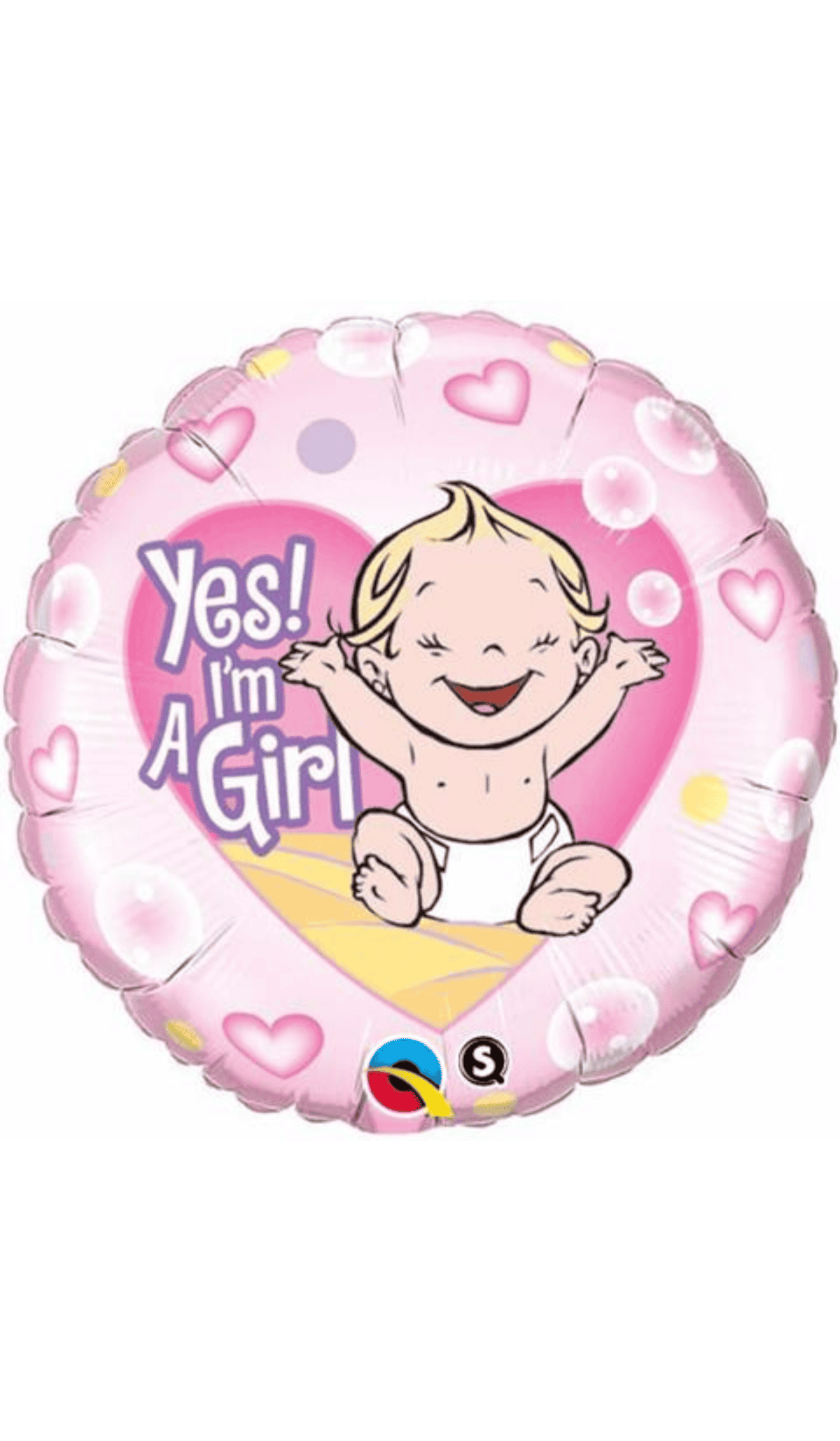 Yes I'm A Girl Foil Balloon