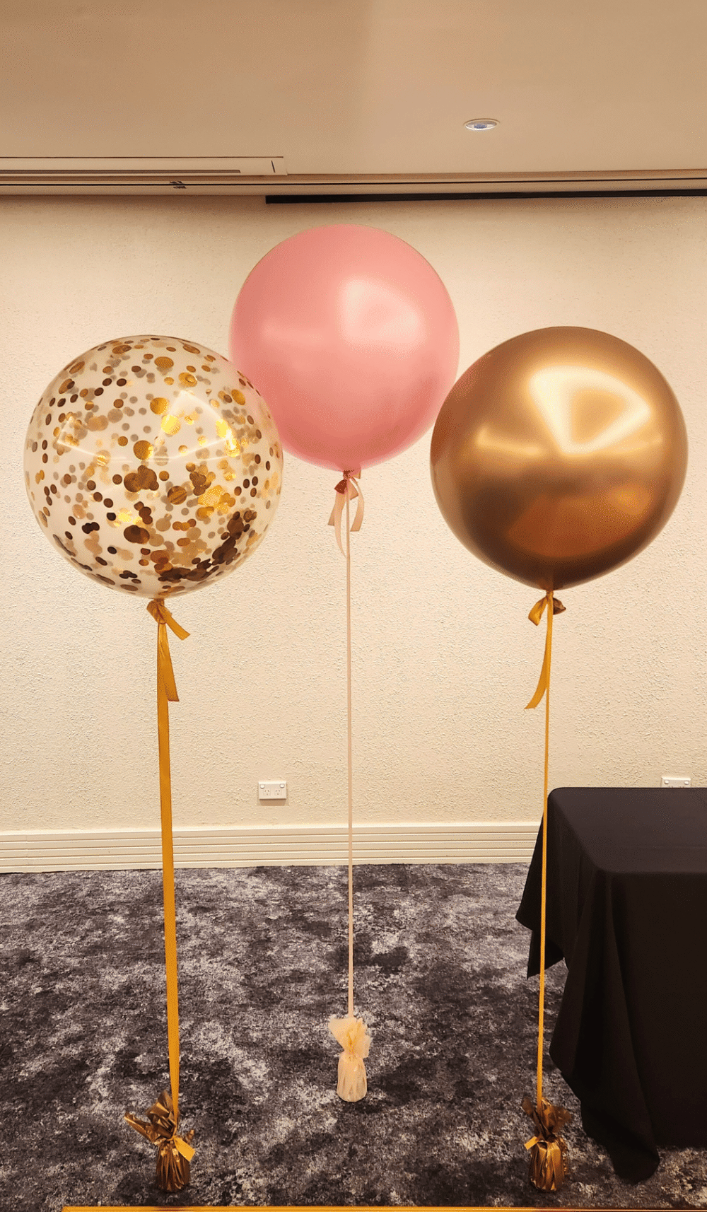 Jumbo Latex Helium Balloons 60cm Confetti Filled 90cm Plain