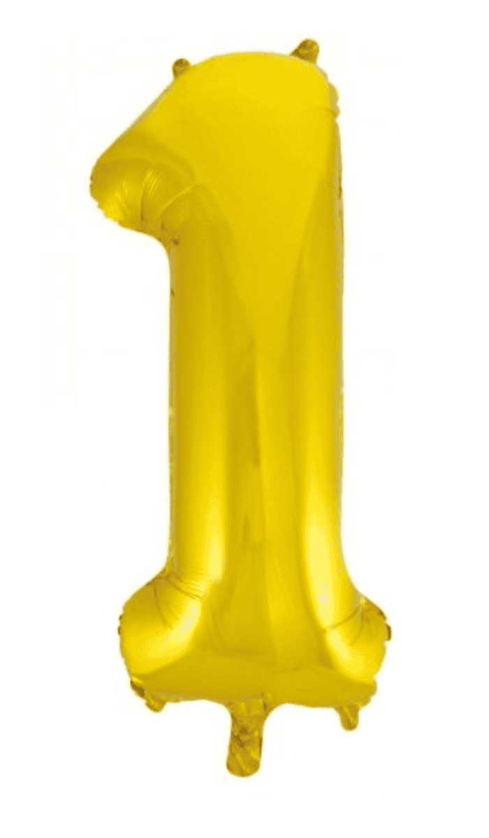 Gold Number One Foill Balloon Large